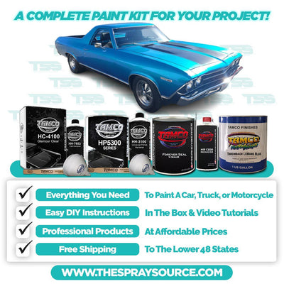 Throwback LeMans Blue Car Kit (Black Ground Coat) - The Spray Source - Tamco Paint