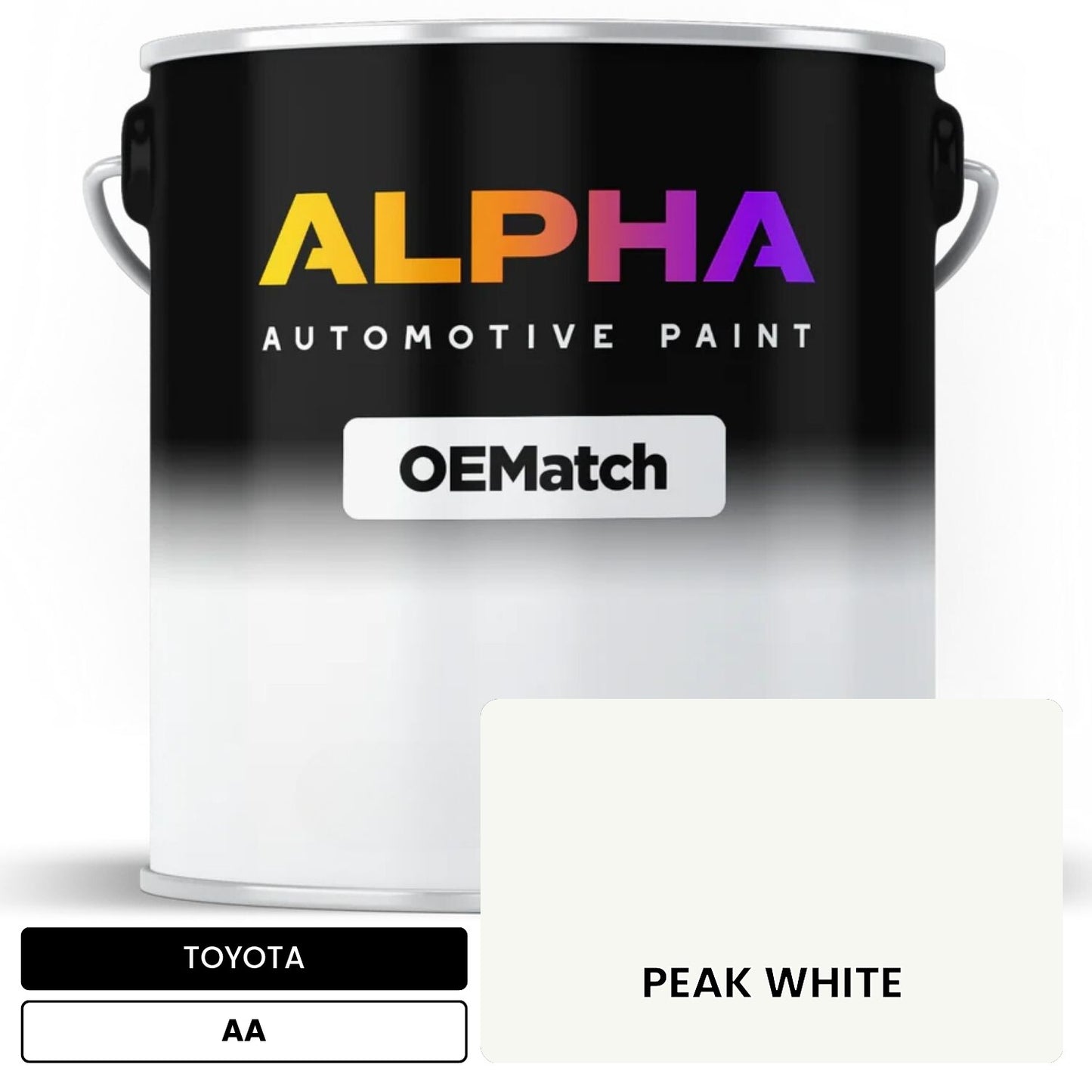 TOYOTA PEAK WHITE AA OEMatch Basecoat