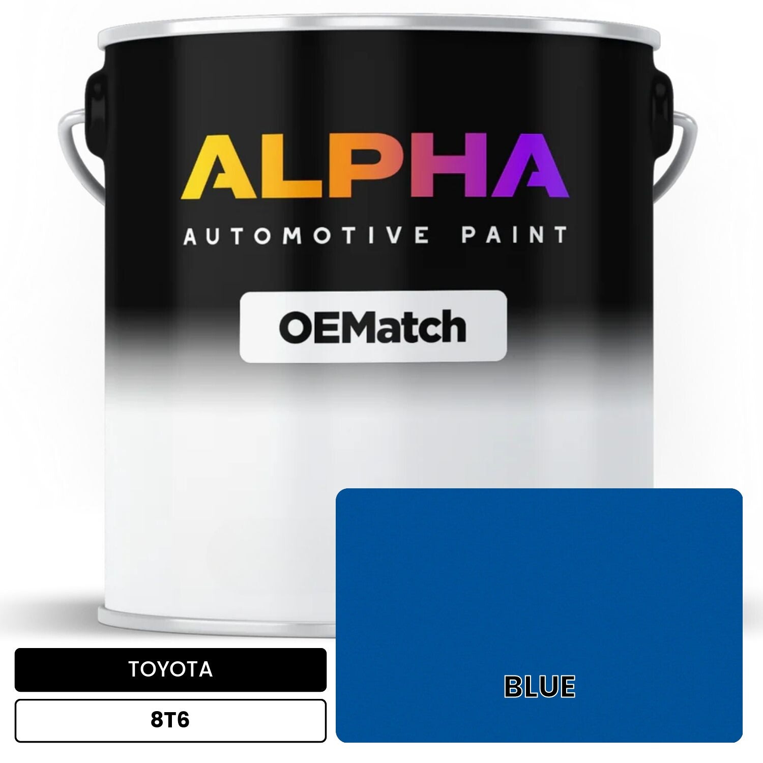 TOYOTA BLUE 8T6 | OEMatch Automotive Basecoat – The Spray Source