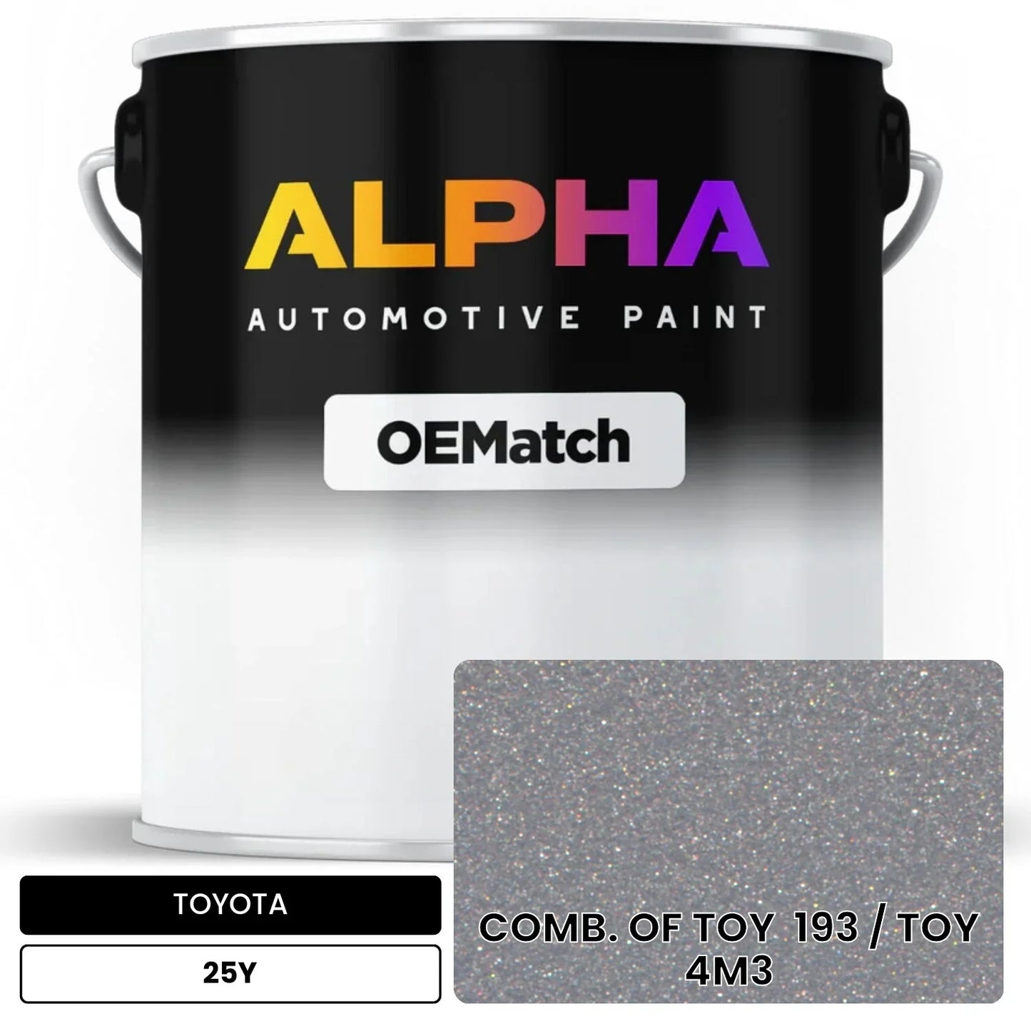 TOYOTA COMB. OF TOY 193 / TOY 4M3 25Y OEMatch Basecoat