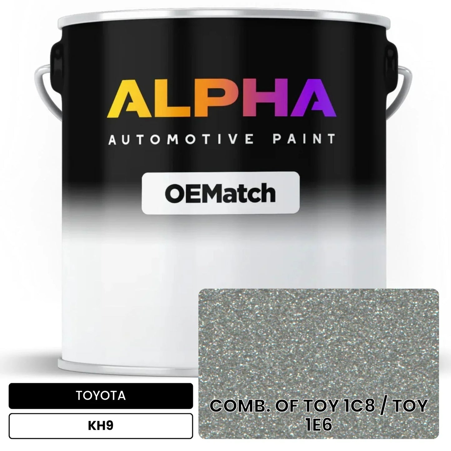 TOYOTA COMB. OF TOY 1C8 / TOY 1E6 KH9 OEMatch Basecoat