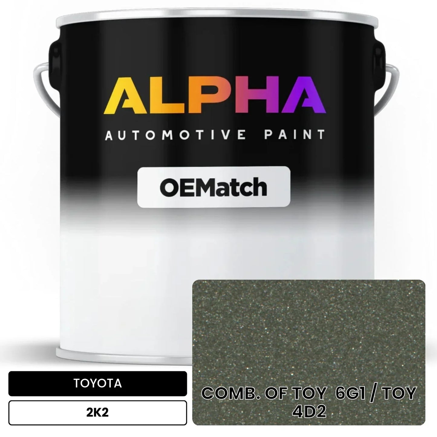TOYOTA COMB. OF TOY 6G1 / TOY 4D2 2K2 OEMatch Basecoat