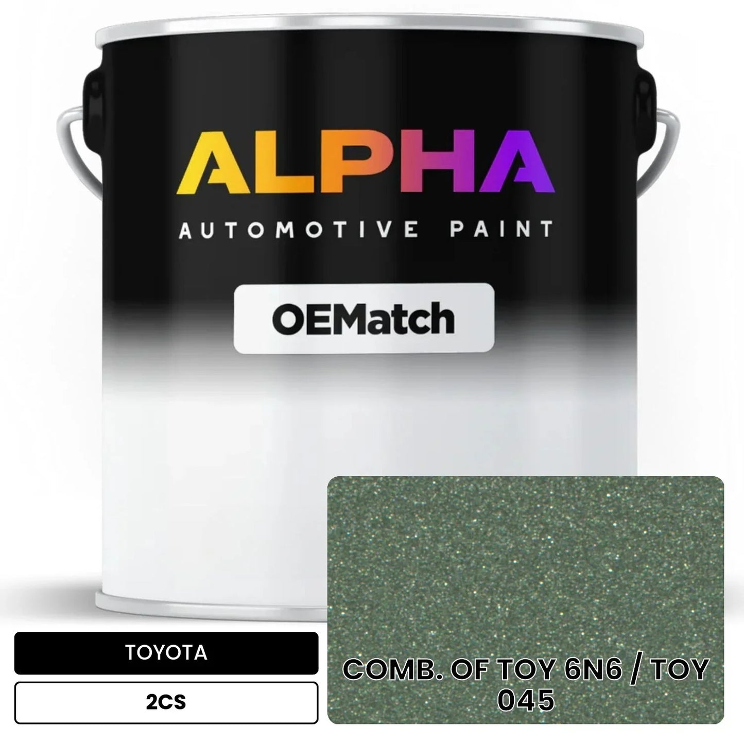 TOYOTA COMB. OF TOY 6N6 / TOY 045 2CS OEMatch Basecoat