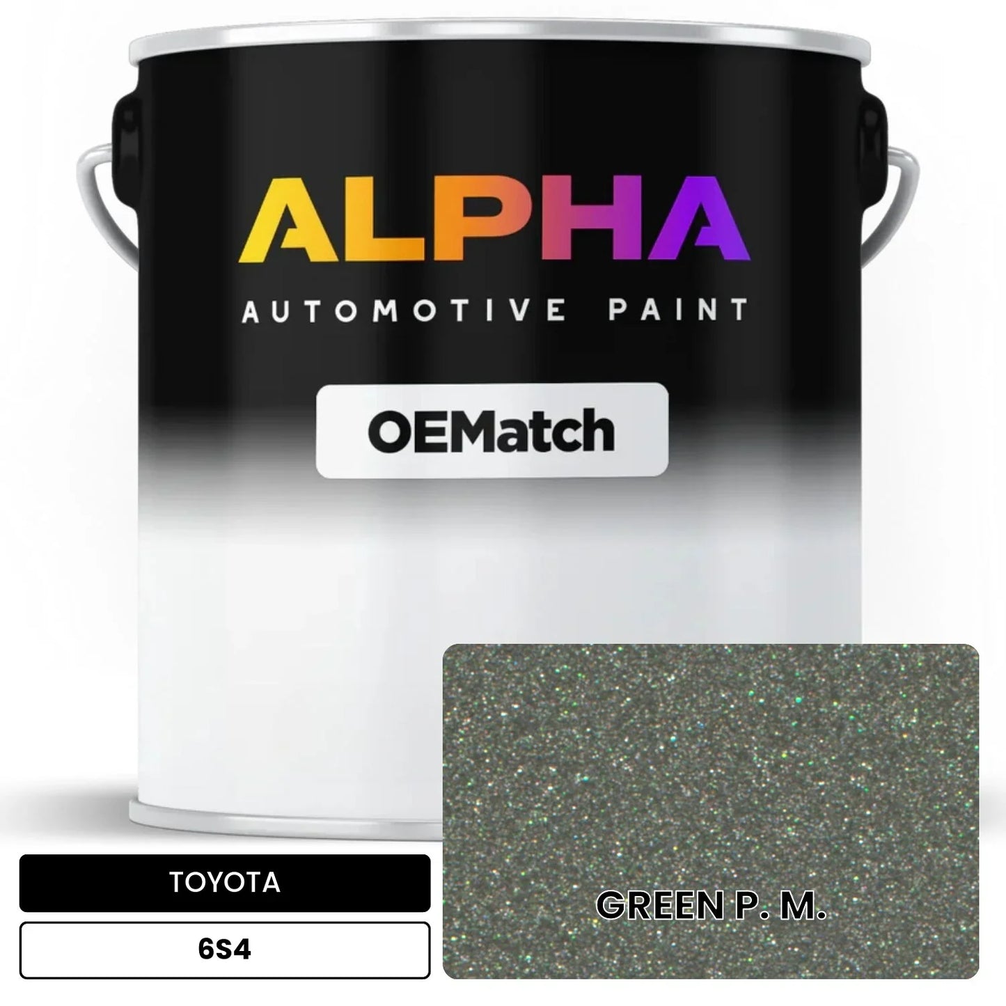 TOYOTA GREEN P. M. 6S4 OEMatch Basecoat