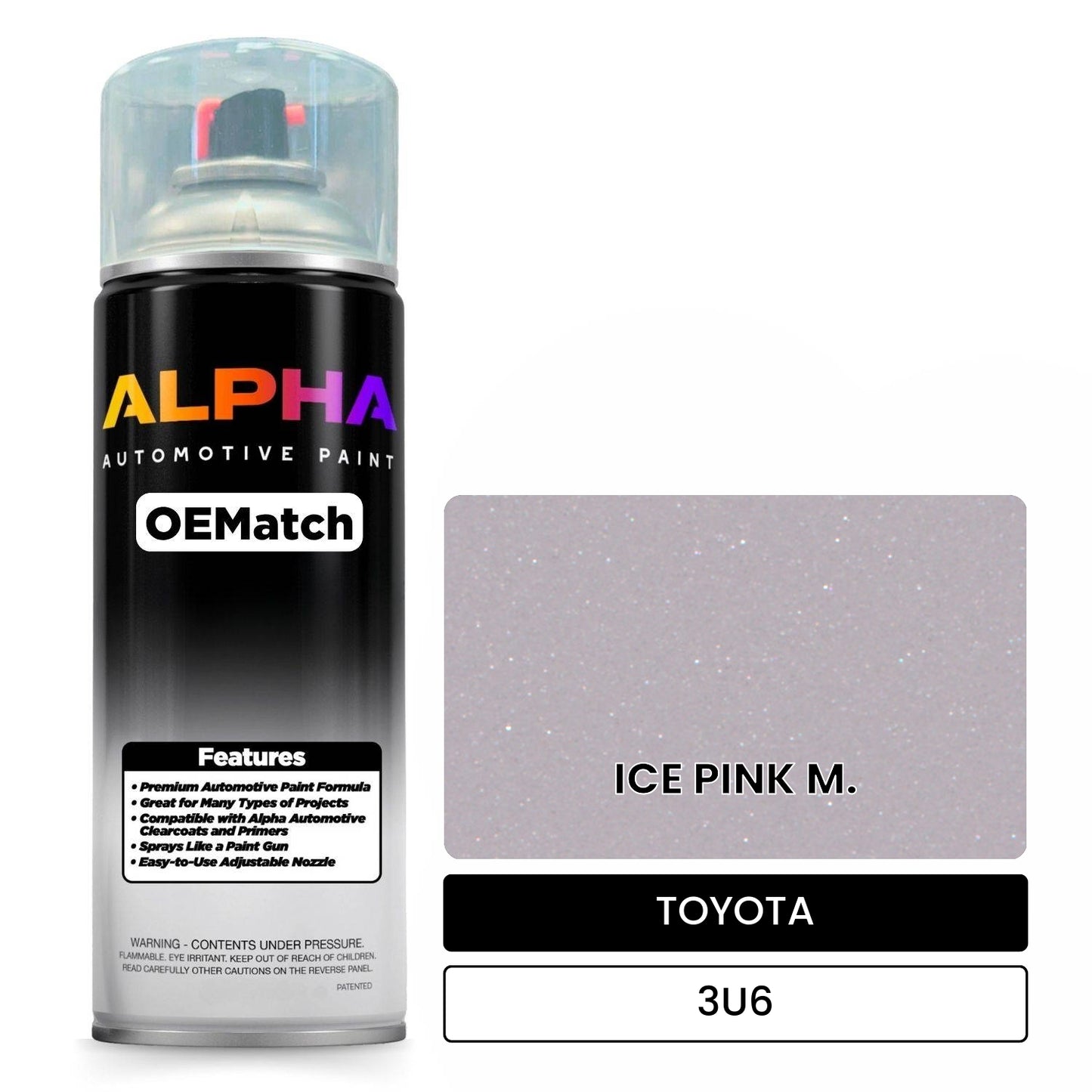 TOYOTA ICE PINK M. 3U6 OEMatch Spraycan