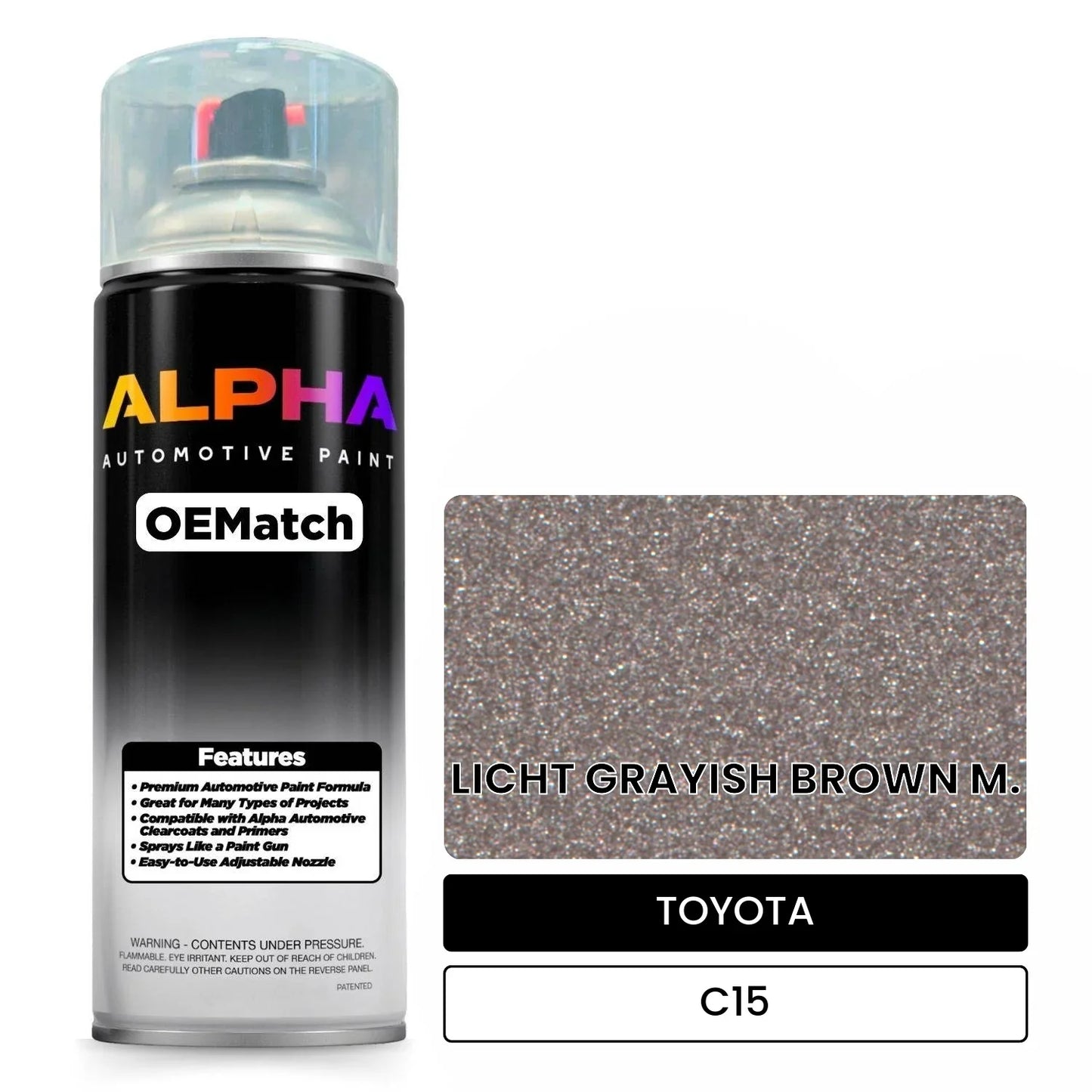 TOYOTA LICHT GRAYISH BROWN M. C15 OEMatch Spraycan