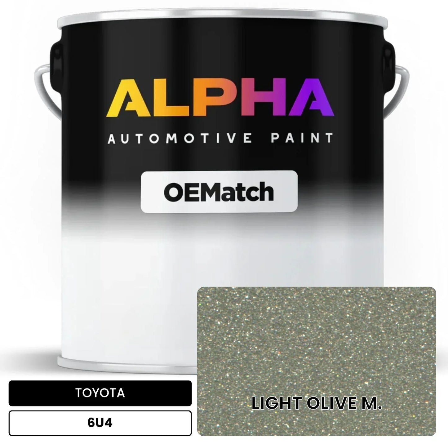TOYOTA LIGHT OLIVE M. 6U4 OEMatch Basecoat
