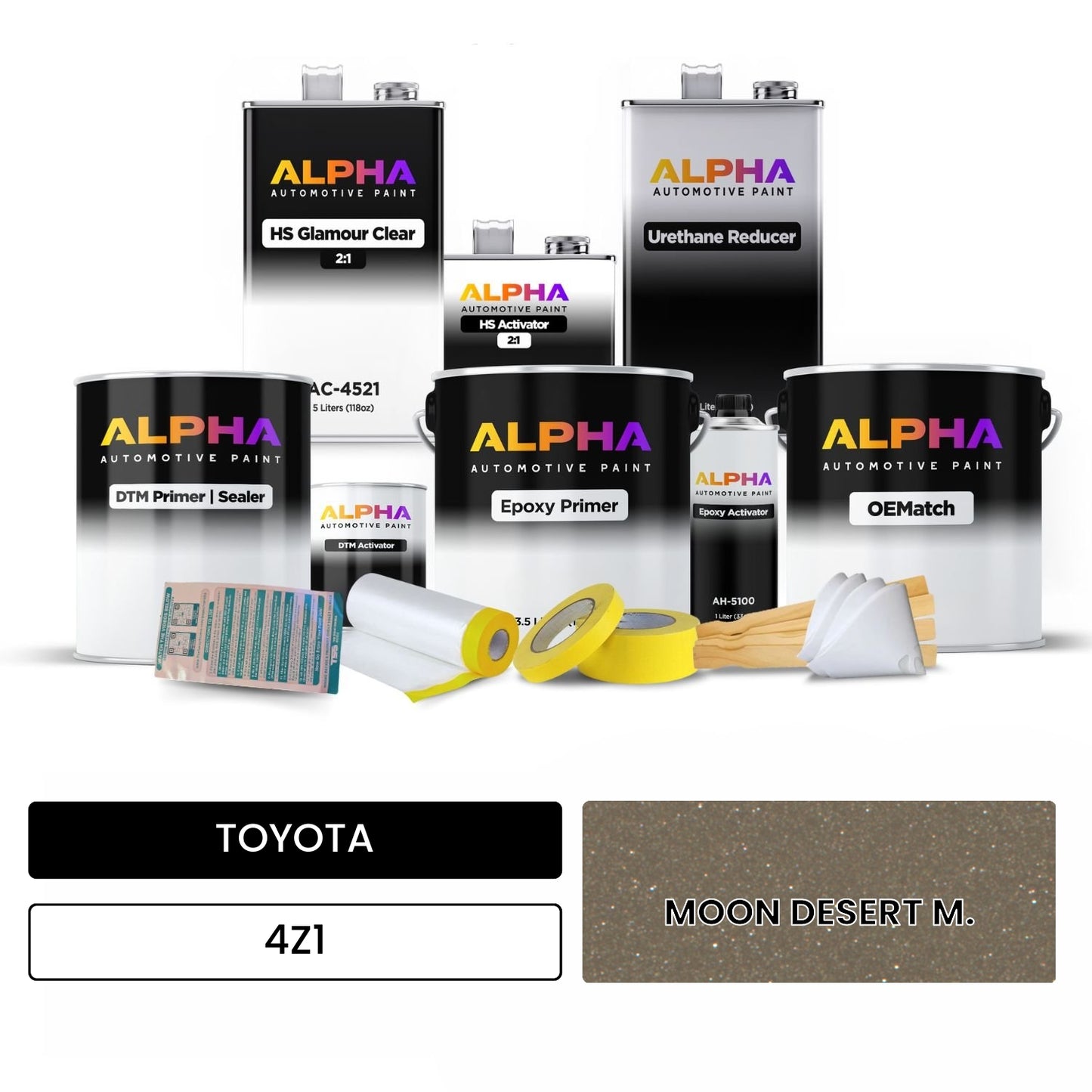 TOYOTA MOON DESERT M. 4Z1 OEMatch Vehicle Paint Kit