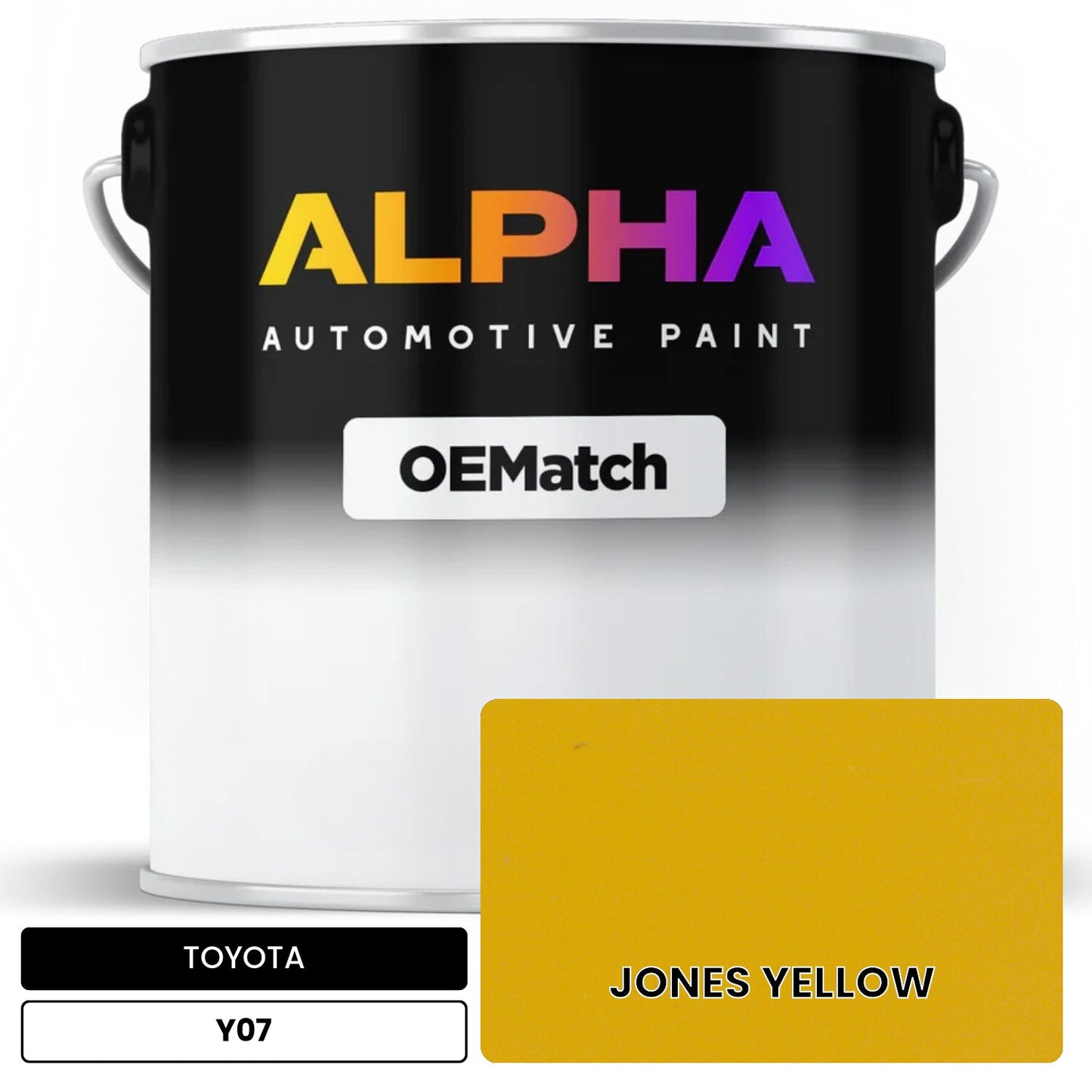 TOYOTA JONES YELLOW Y07 OEMatch Basecoat