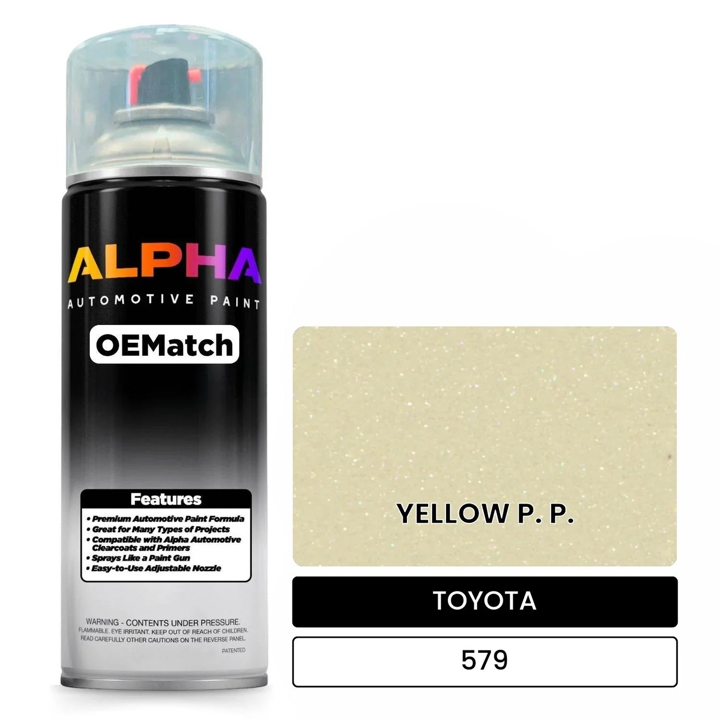 TOYOTA YELLOW P. P. 579 OEMatch Spraycan