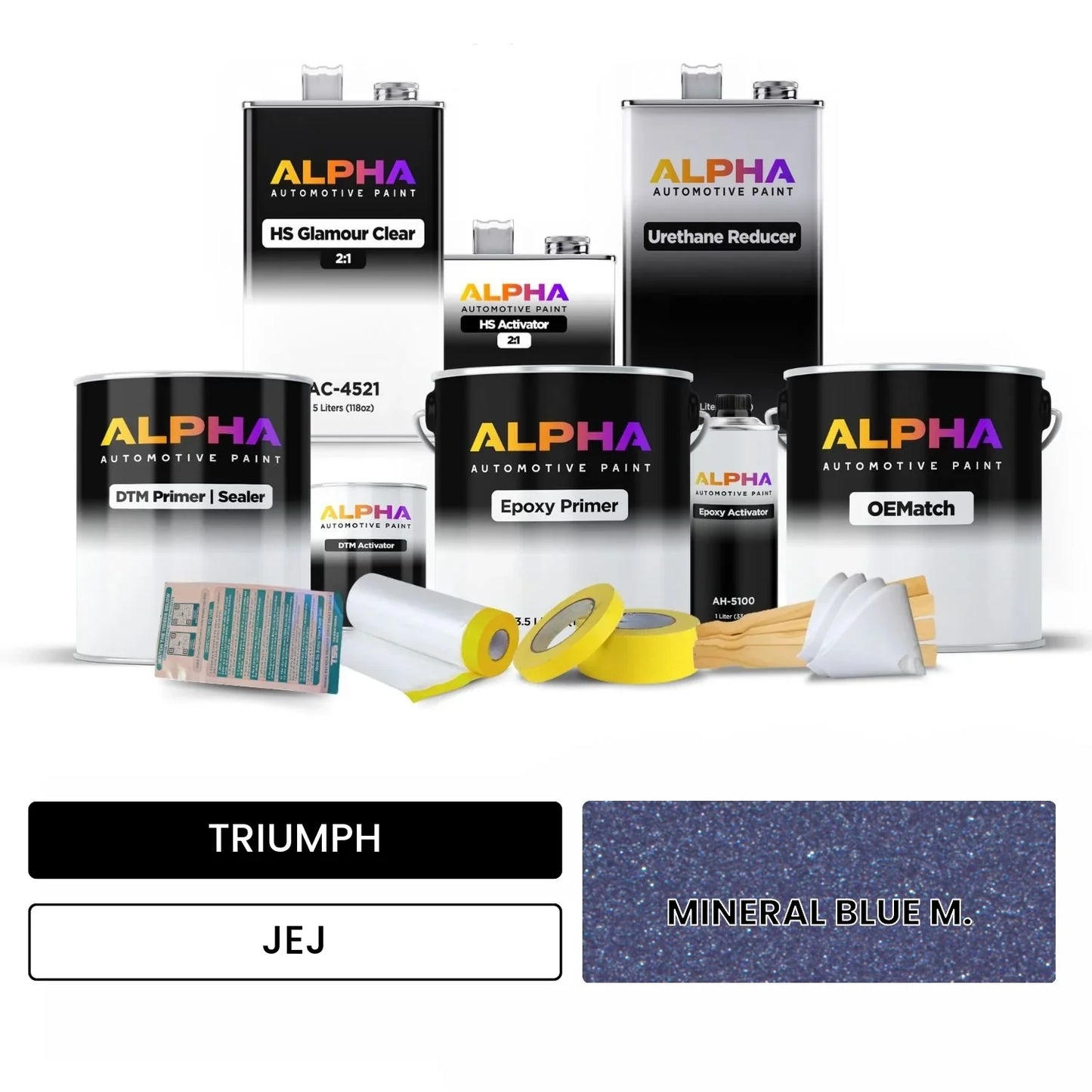 TRIUMPH MINERAL BLUE M. JEJ OEMatch Vehicle Paint Kit