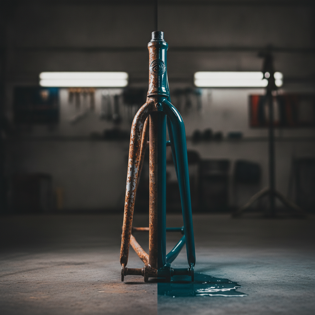 Bicycle Paint Kits — before and after