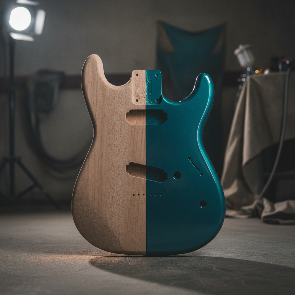 Guitar Paint Kits — before and after
