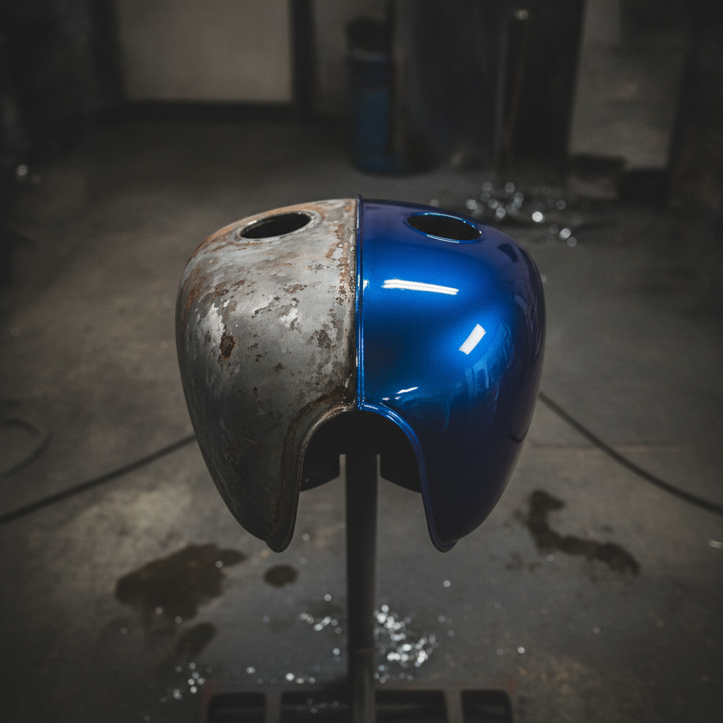 Motorcycle Paint Kits — before and after