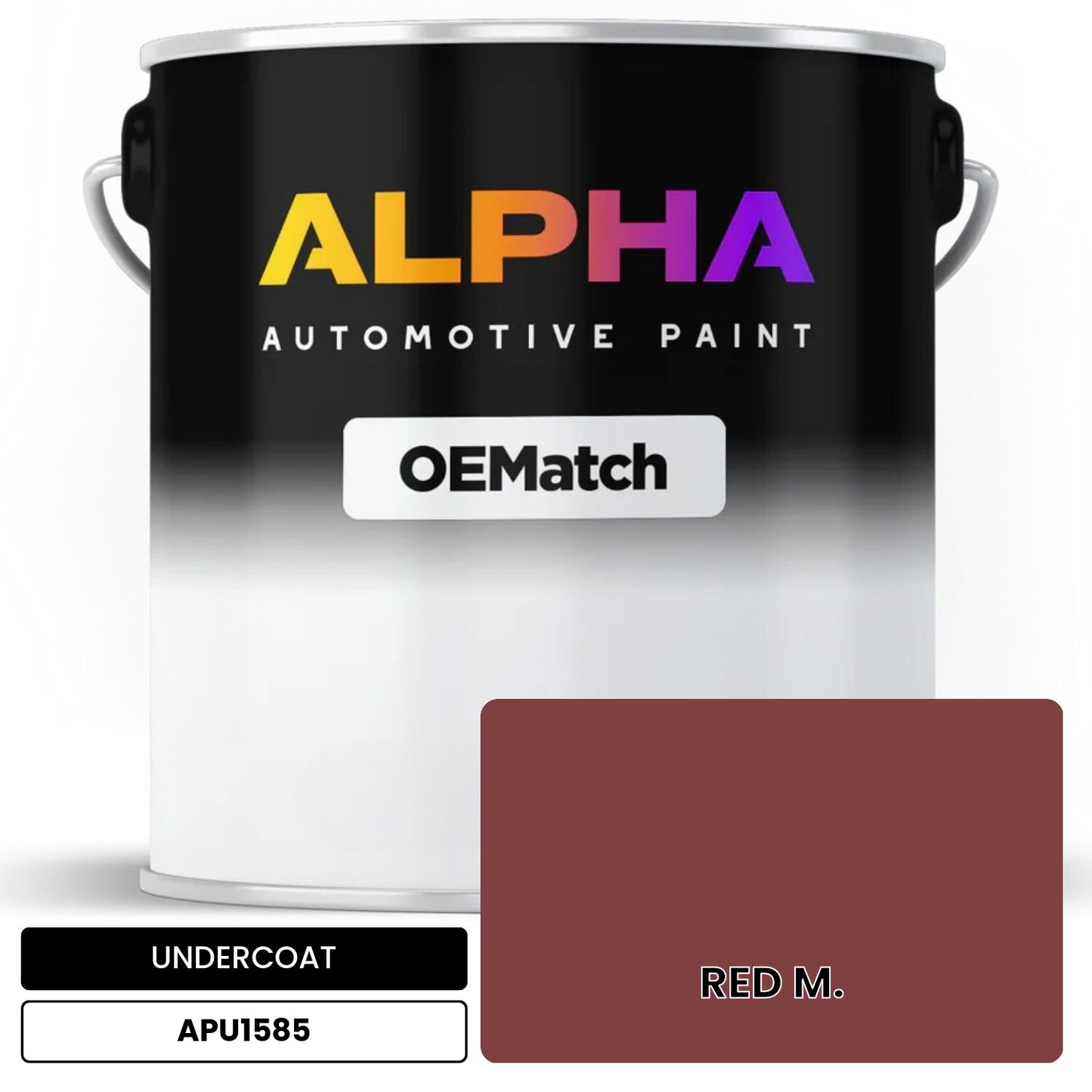 APAPU1585 RED M. OEMatch Automotive Undercoat