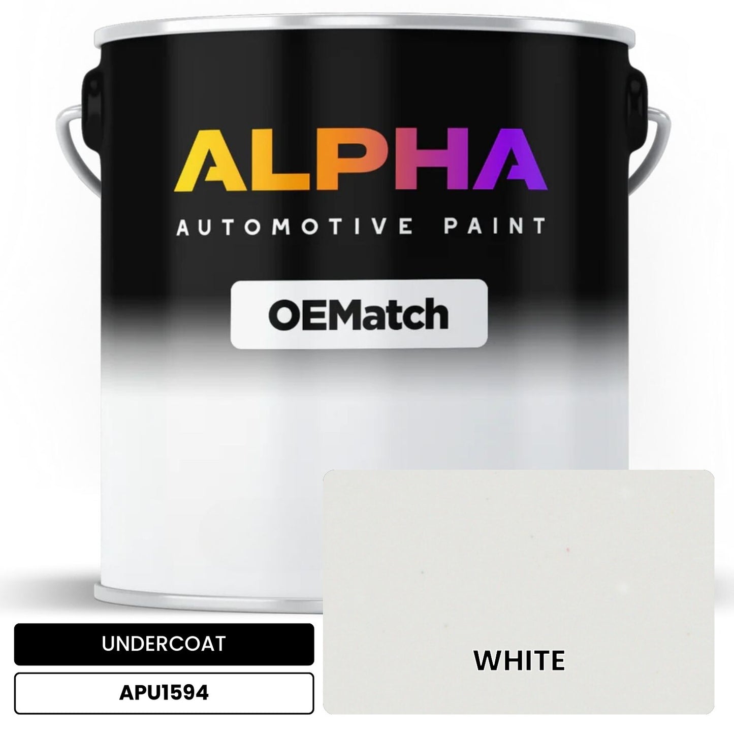 APAPU1594 WHITE OEMatch Automotive Undercoat
