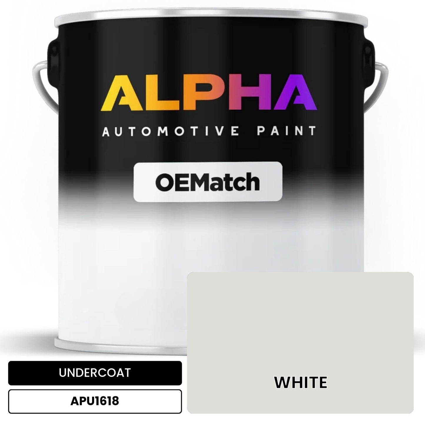 APAPU1618 WHITE OEMatch Automotive Undercoat