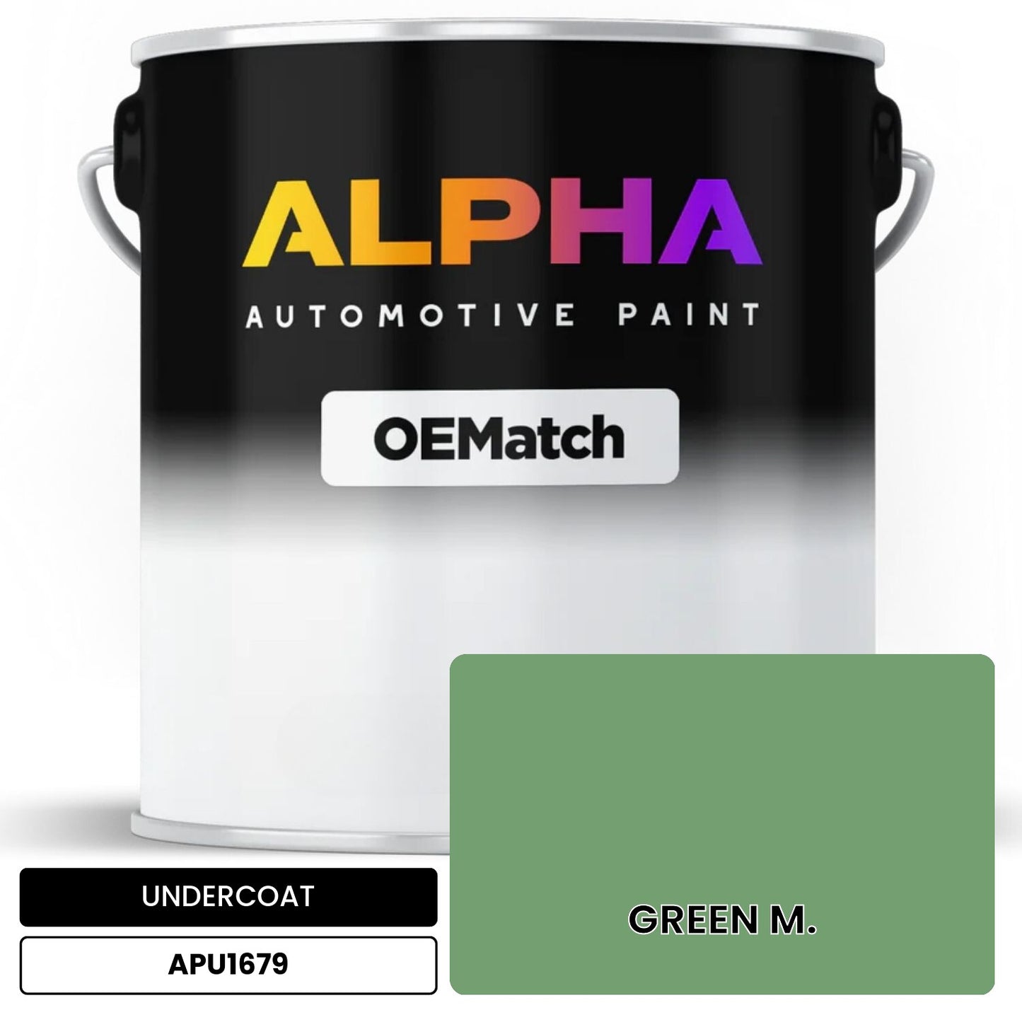 APAPU1679 GREEN M. OEMatch Automotive Undercoat