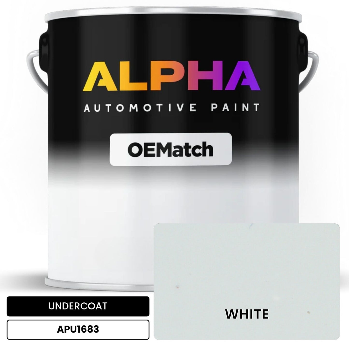 APAPU1683 WHITE OEMatch Automotive Undercoat