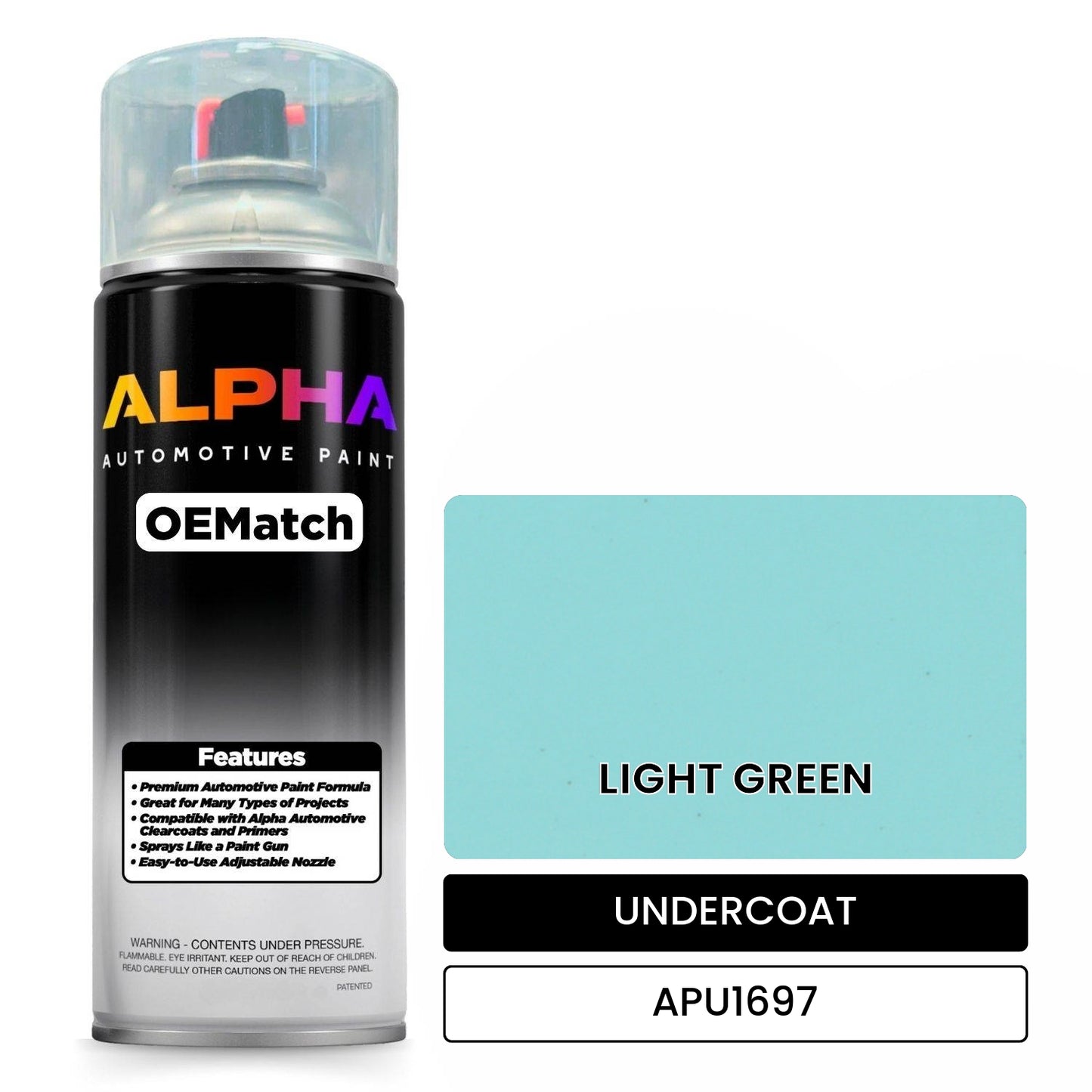 APAPU1697 LIGHT GREEN OEMatch Spraycan Undercoat