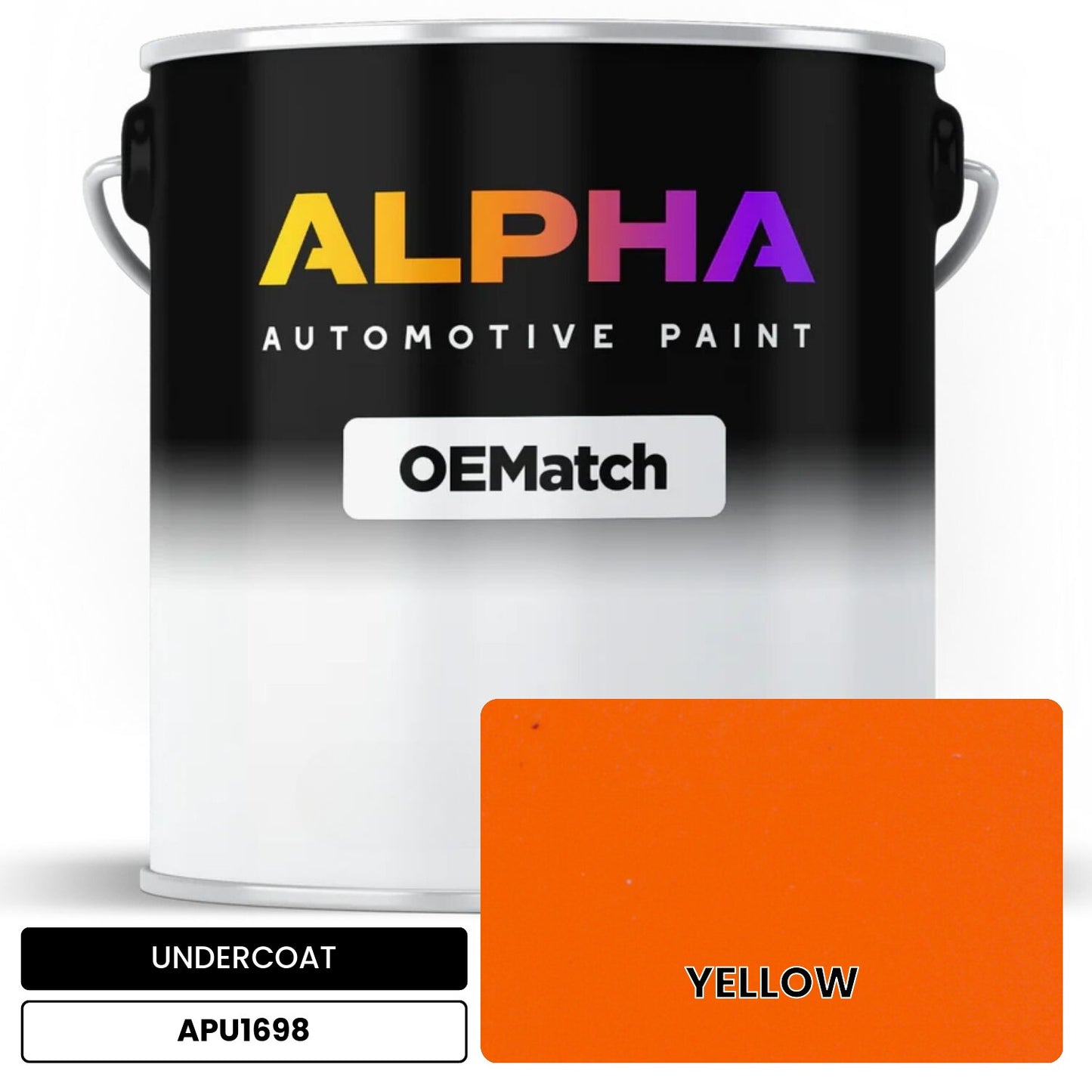 APAPU1698 YELLOW OEMatch Automotive Undercoat
