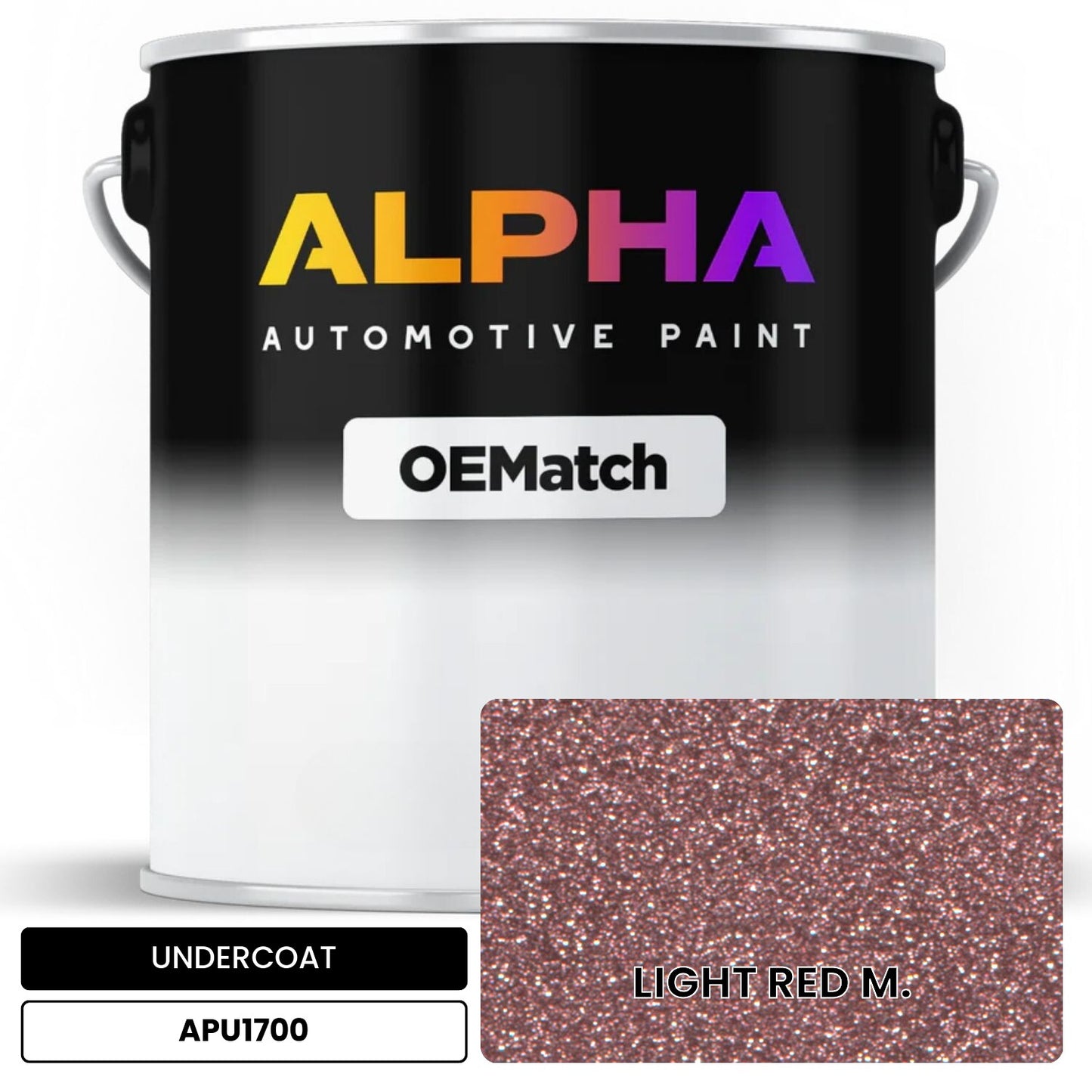 APAPU1700 LIGHT RED M. OEMatch Automotive Undercoat