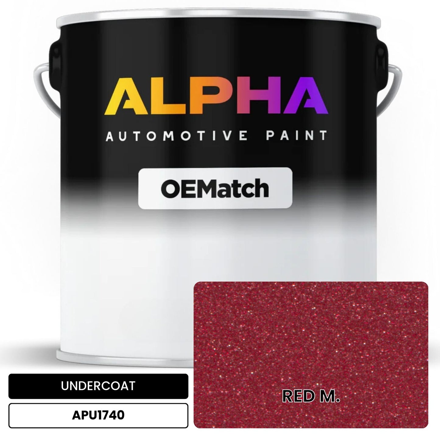 APAPU1740 RED M. OEMatch Automotive Undercoat