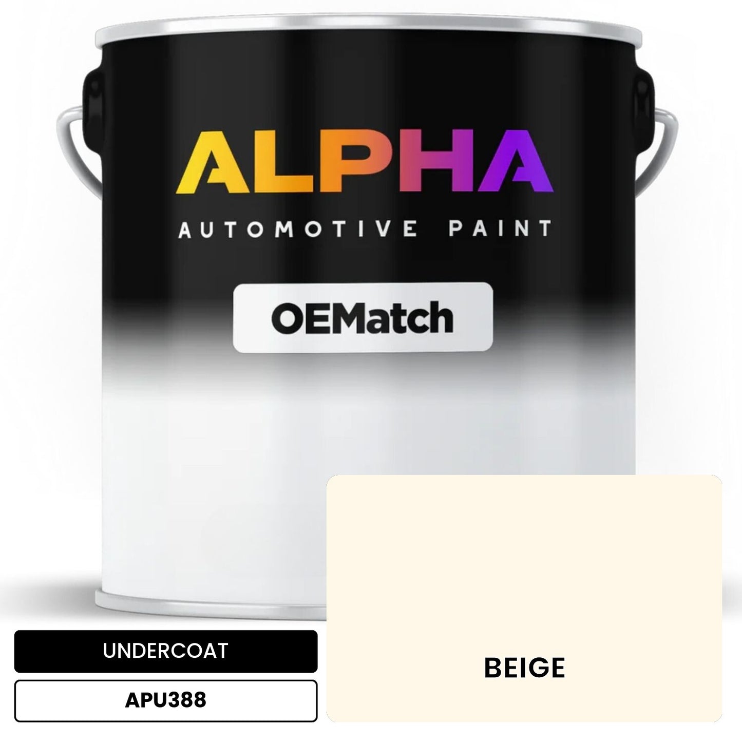 APAPU388 BEIGE OEMatch Automotive Undercoat