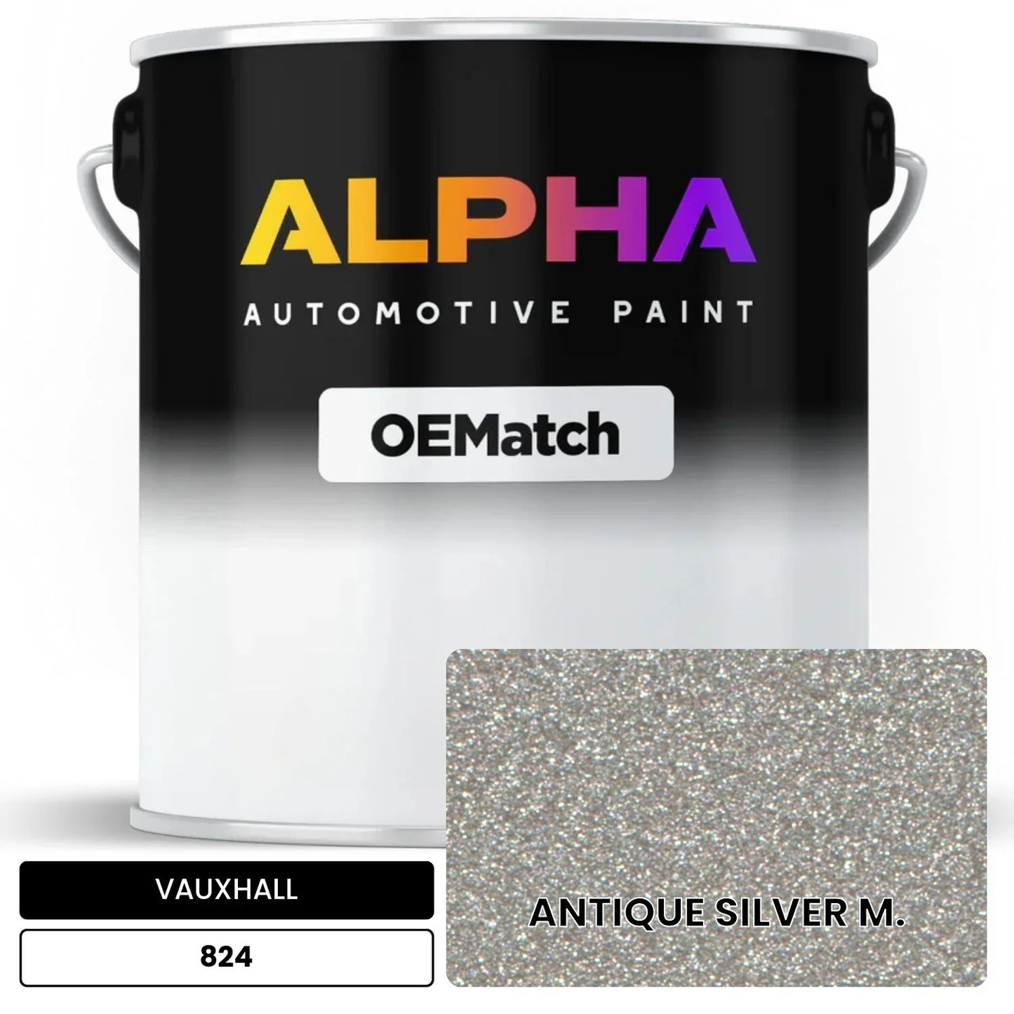 VAUXHALL ANTIQUE SILVER M. 824 OEMatch Basecoat
