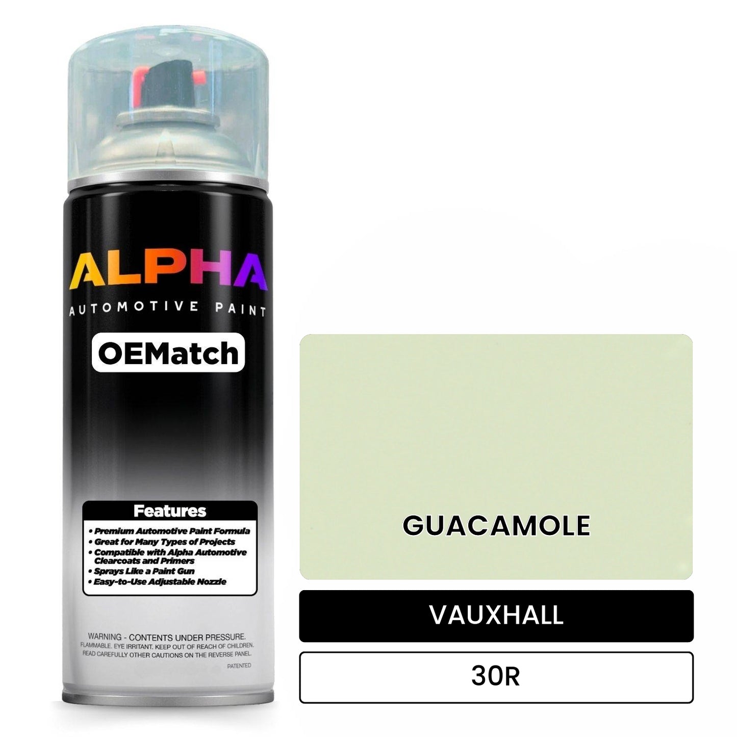 VAUXHALL GUACAMOLE 30R OEMatch Spraycan