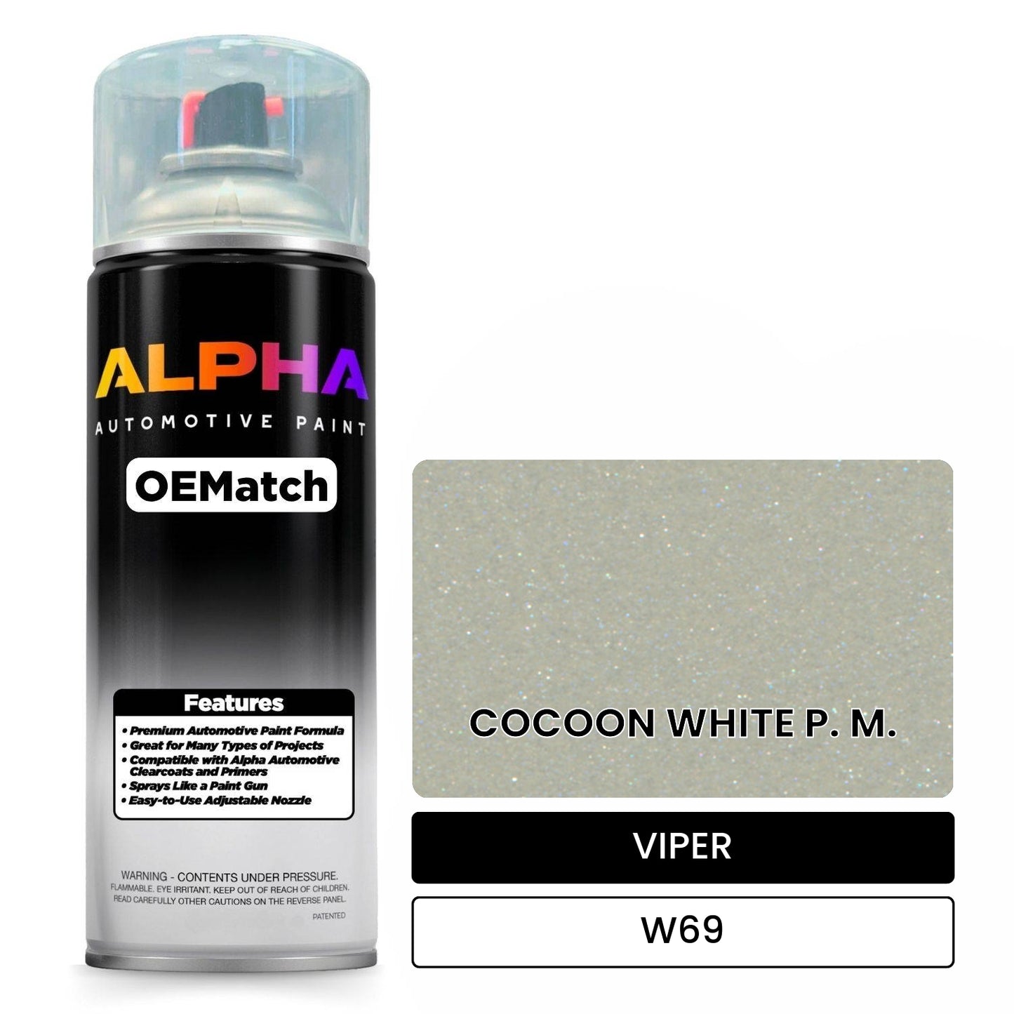 VIPER COCOON WHITE P. M. W69 OEMatch Spraycan