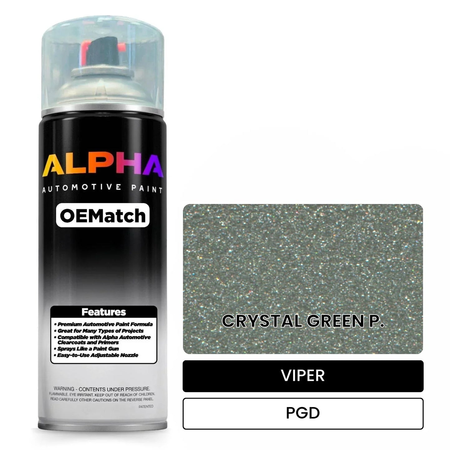 VIPER CRYSTAL GREEN P. PGD OEMatch Spraycan