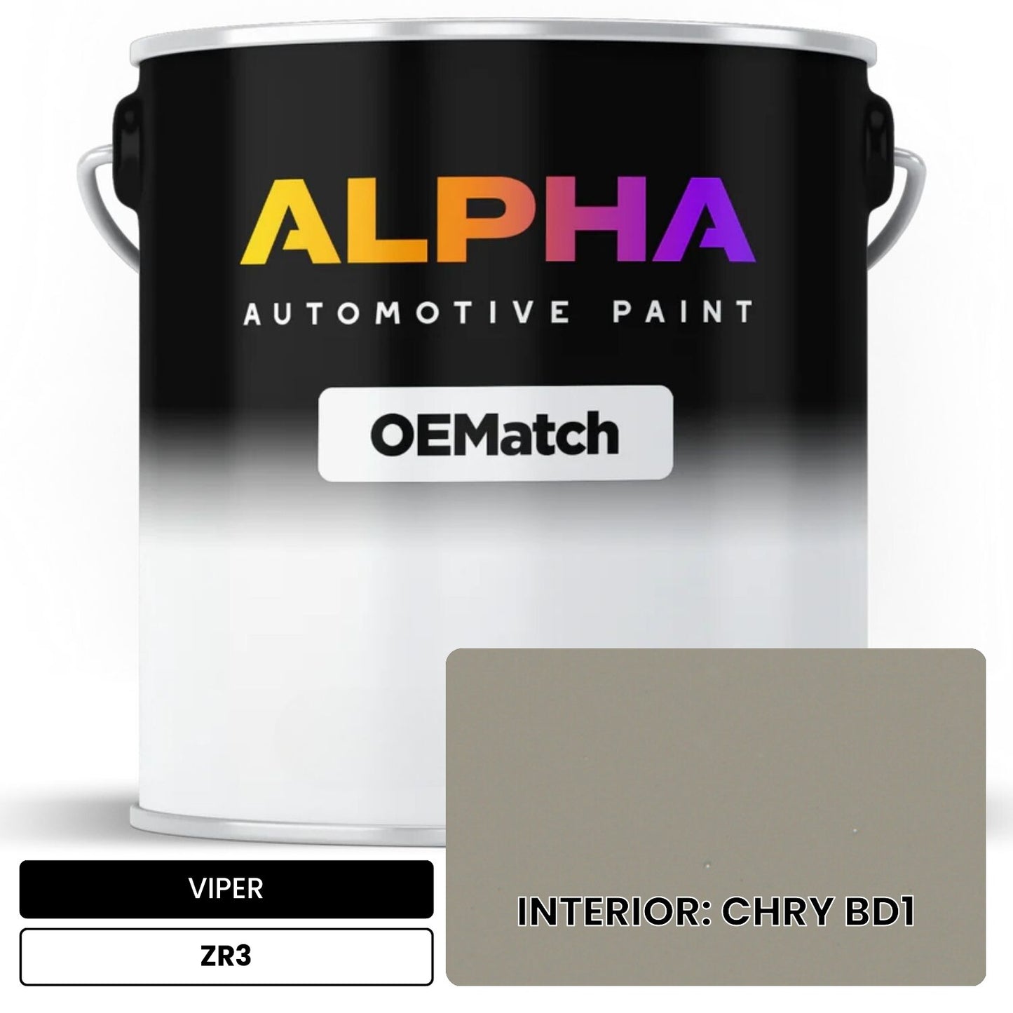 VIPER INTERIOR: CHRY BD1 ZR3 OEMatch Basecoat