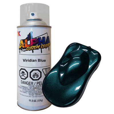 Viridian Blue Pearl Spray Can Midcoat - The Spray Source - Alpha Pigments