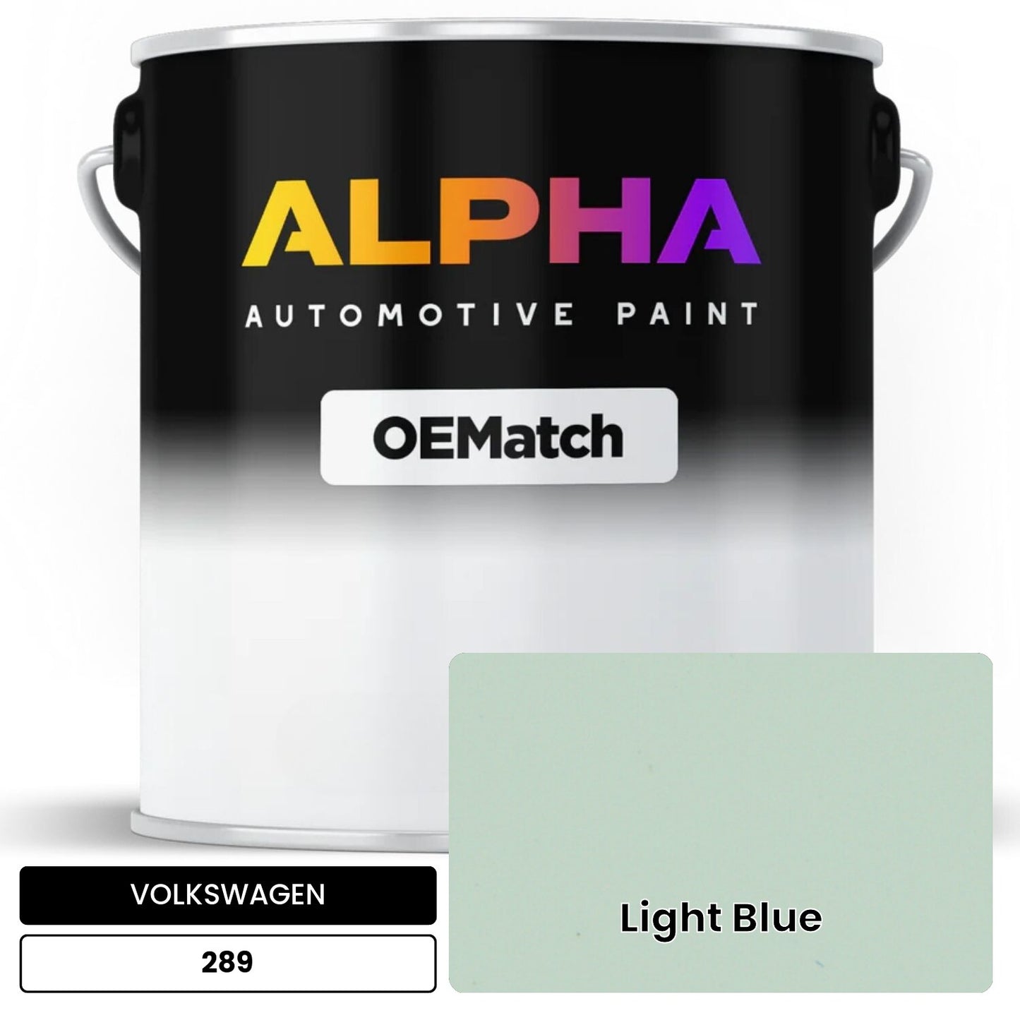 VOLKSWAGEN Light Blue 289 OEMatch Basecoat