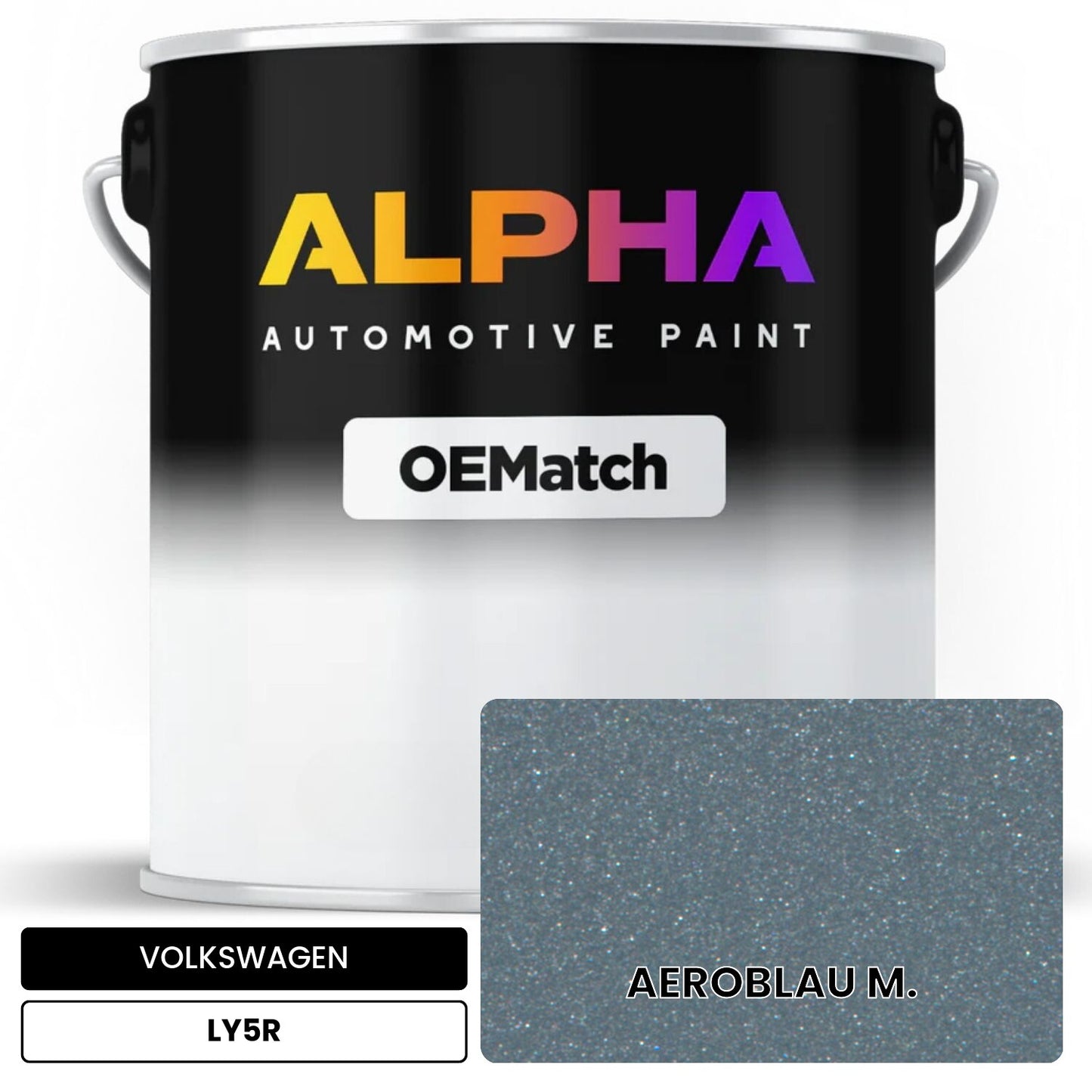 VOLKSWAGEN Aeroblue Metallic LY5R OEMatch Basecoat