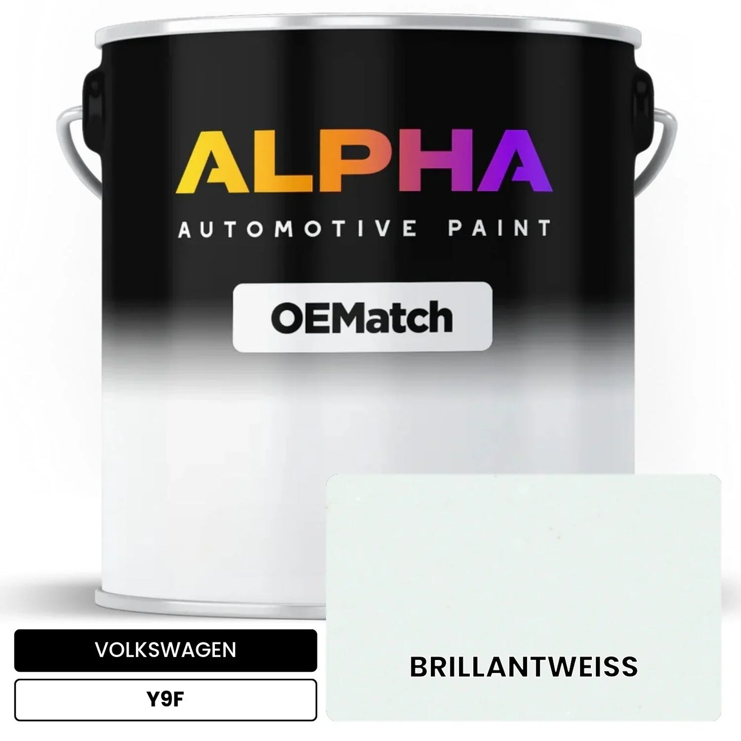 VOLKSWAGEN Brilliant White Y9F OEMatch Basecoat