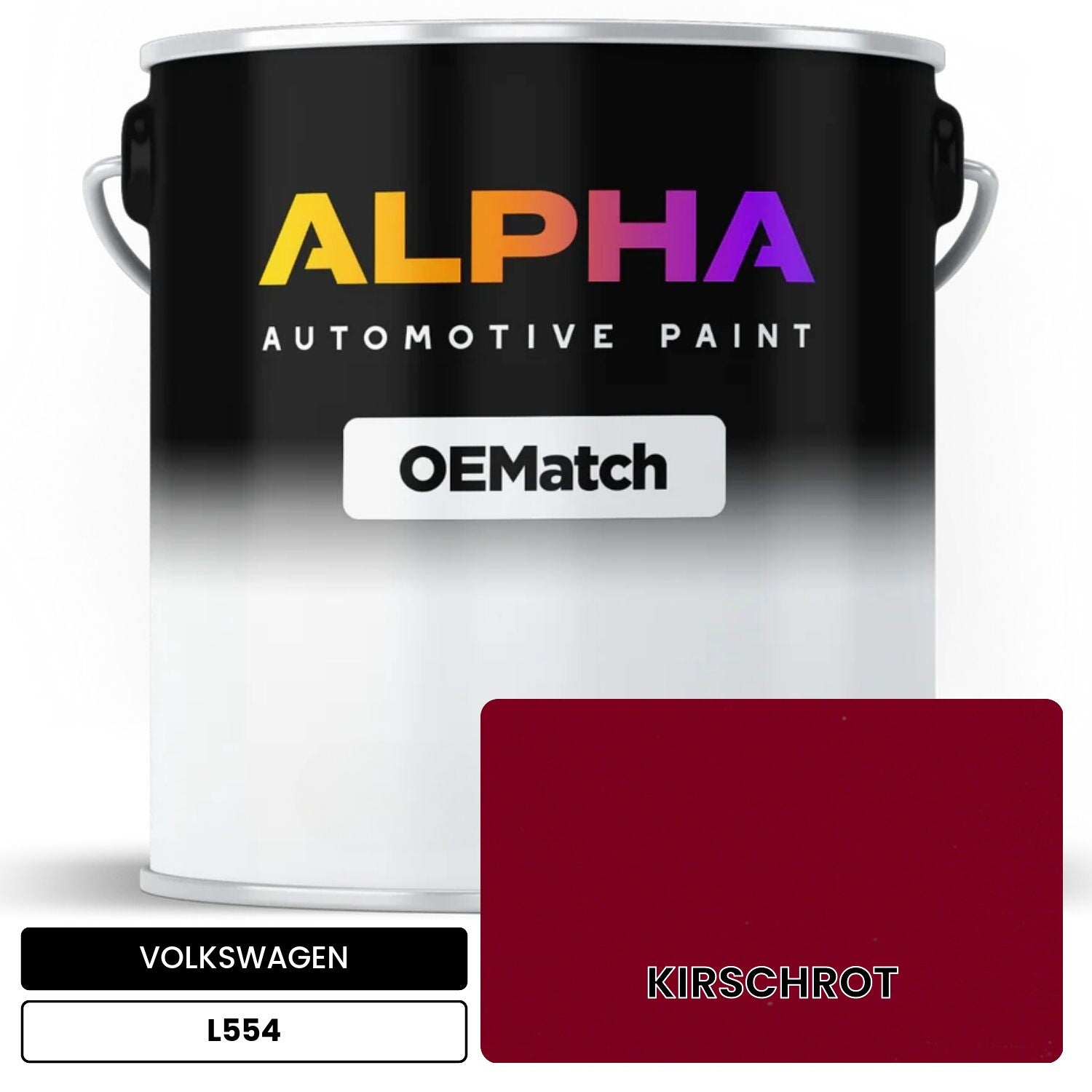 VOLKSWAGEN Cherry Red L554 | OEMatch Automotive Basecoat – The