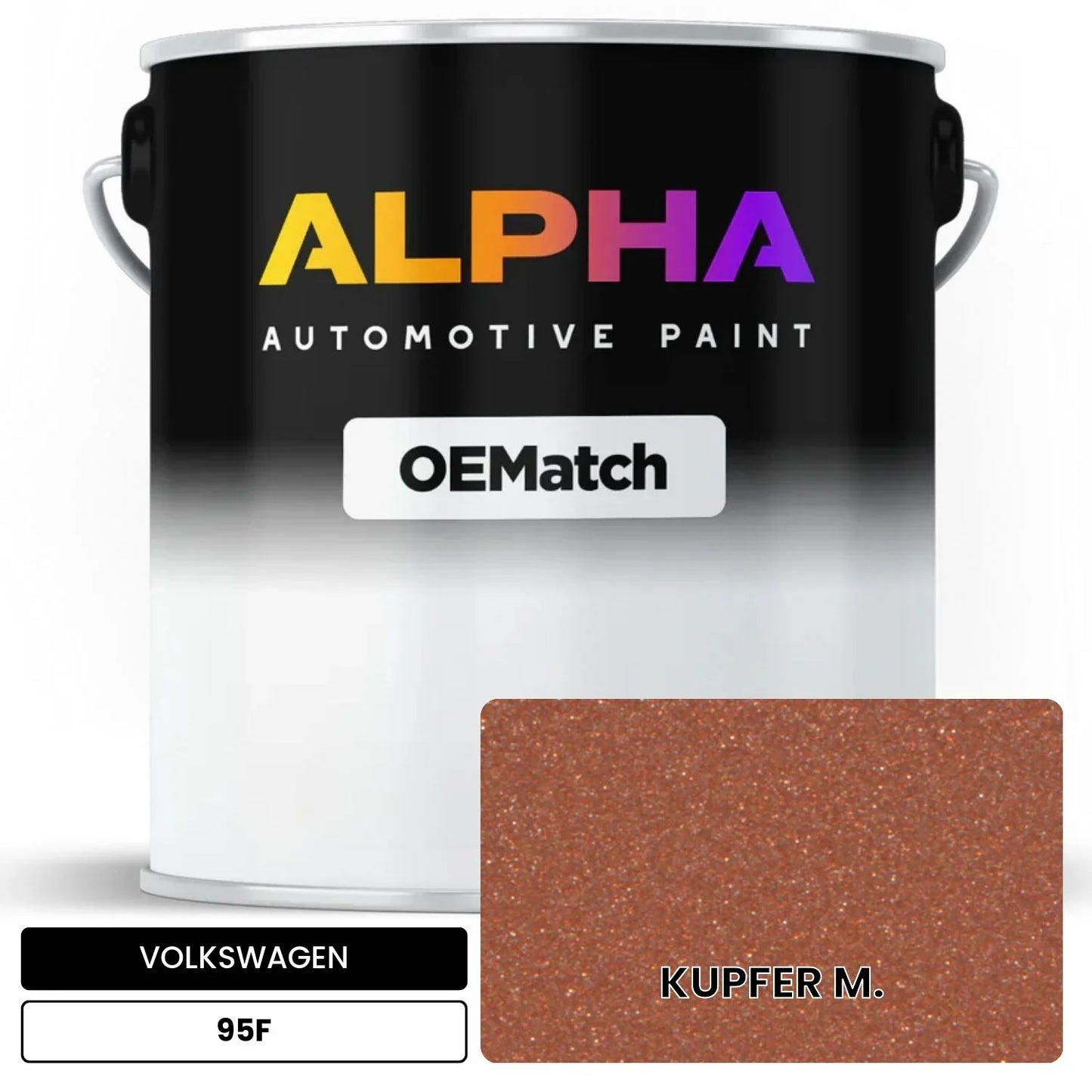 VOLKSWAGEN Copper Metallic 95F OEMatch Basecoat