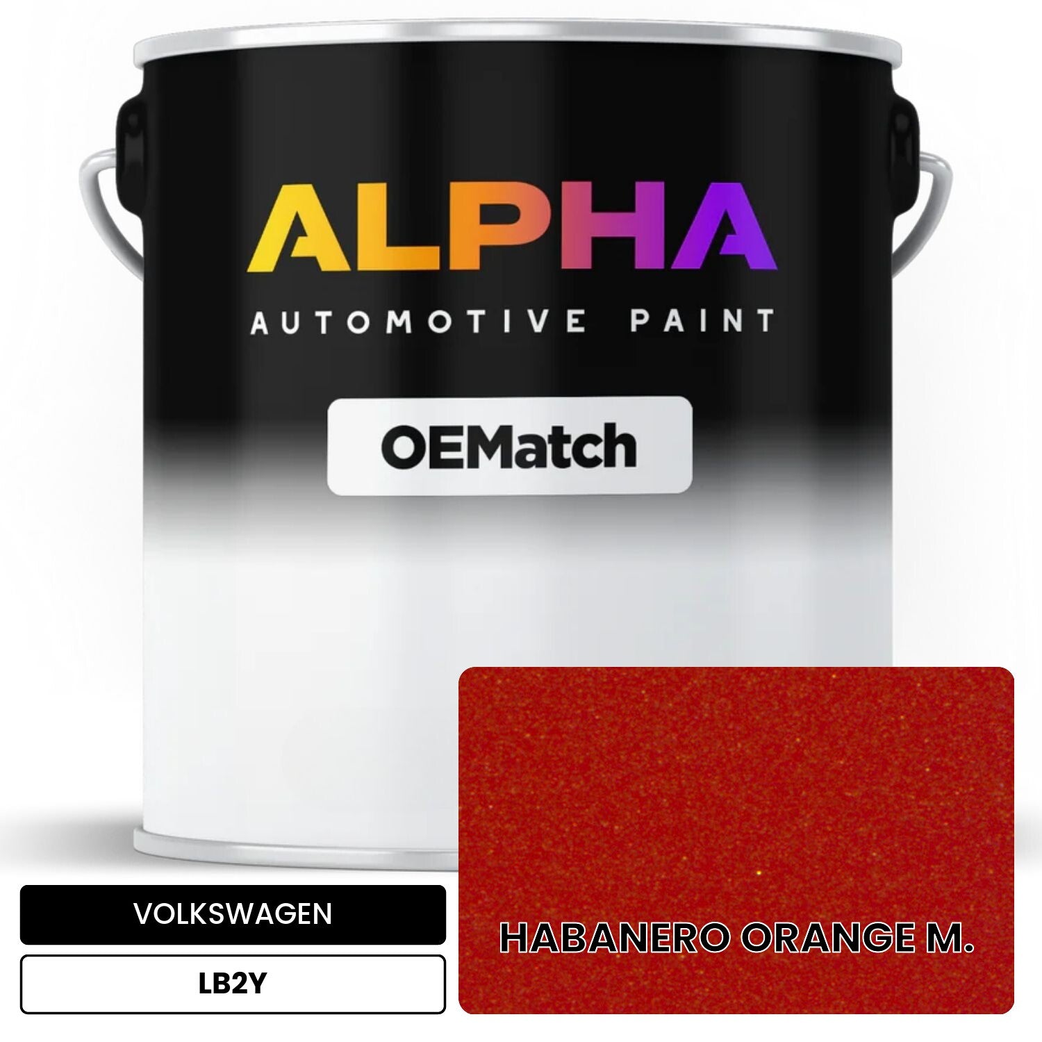VOLKSWAGEN Habanero Orange Metallic LB2Y | OEMatch Automotive