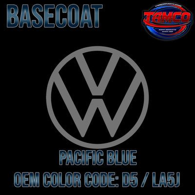 Volkswagen Pacific Blue | D5 / LA5J | 2016-2021 | OEM Basecoat - The Spray Source - Tamco Paint Manufacturing
