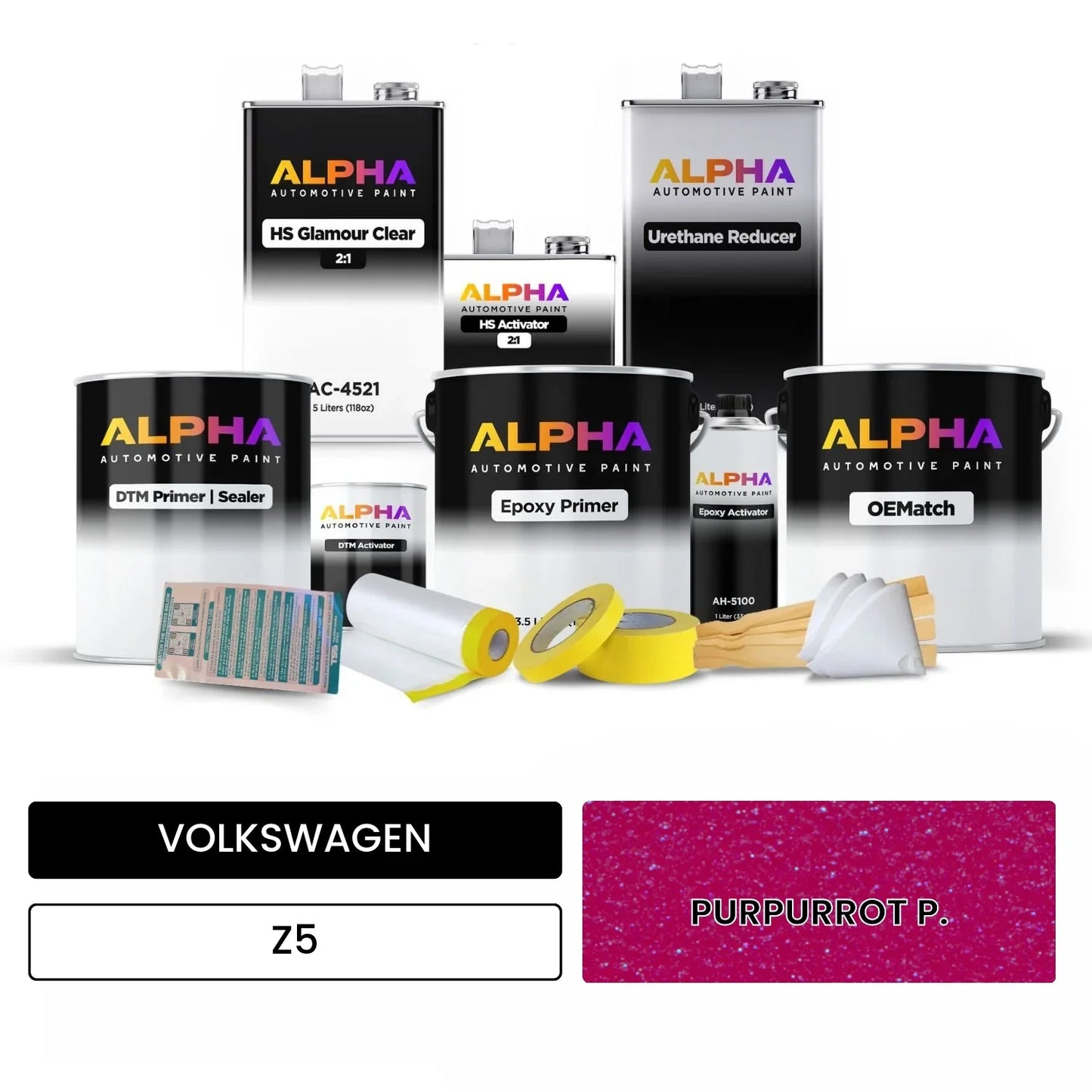 VOLKSWAGEN Purple Red Z5 OEMatch Vehicle Paint Kit