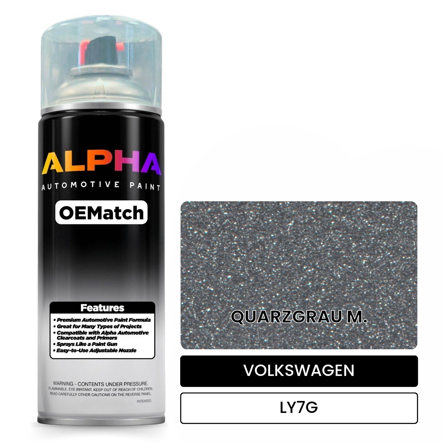 Original Audi Lackspay Set LY7G; Quarzgrau-metallic, Lackspray