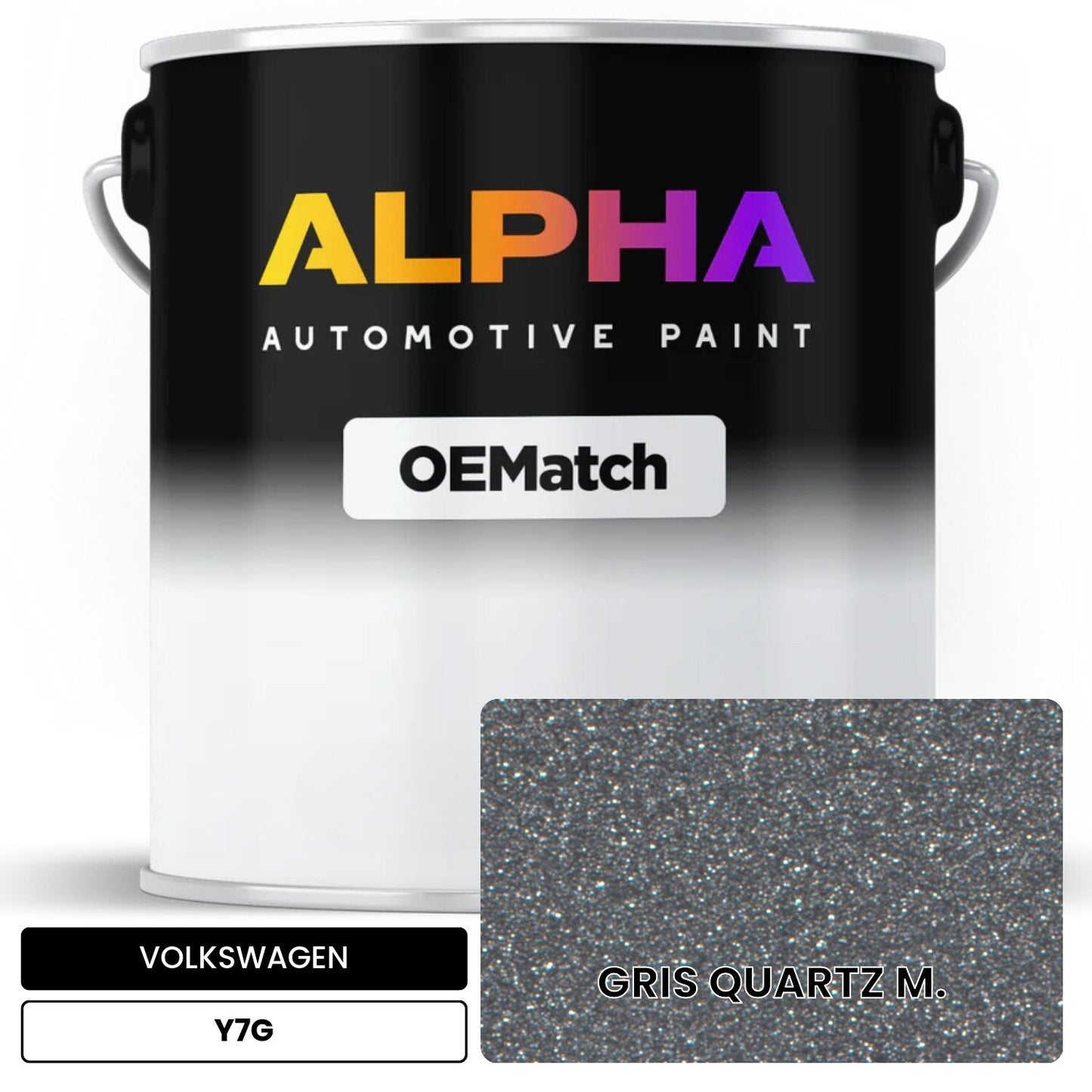 VOLKSWAGEN Quartz Gray Metallic Y7G OEMatch Basecoat