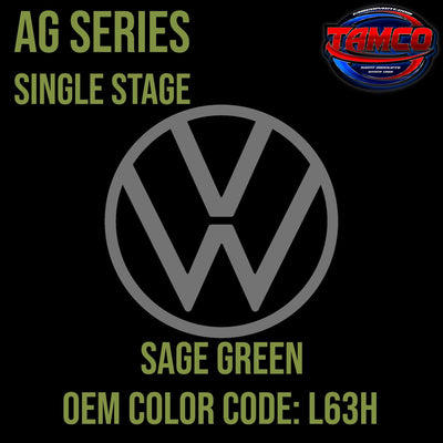 Volkswagen Sage Green | L63H | 1973-1979 | OEM AG Series Single Stage - The Spray Source - Tamco Paint Manufacturing