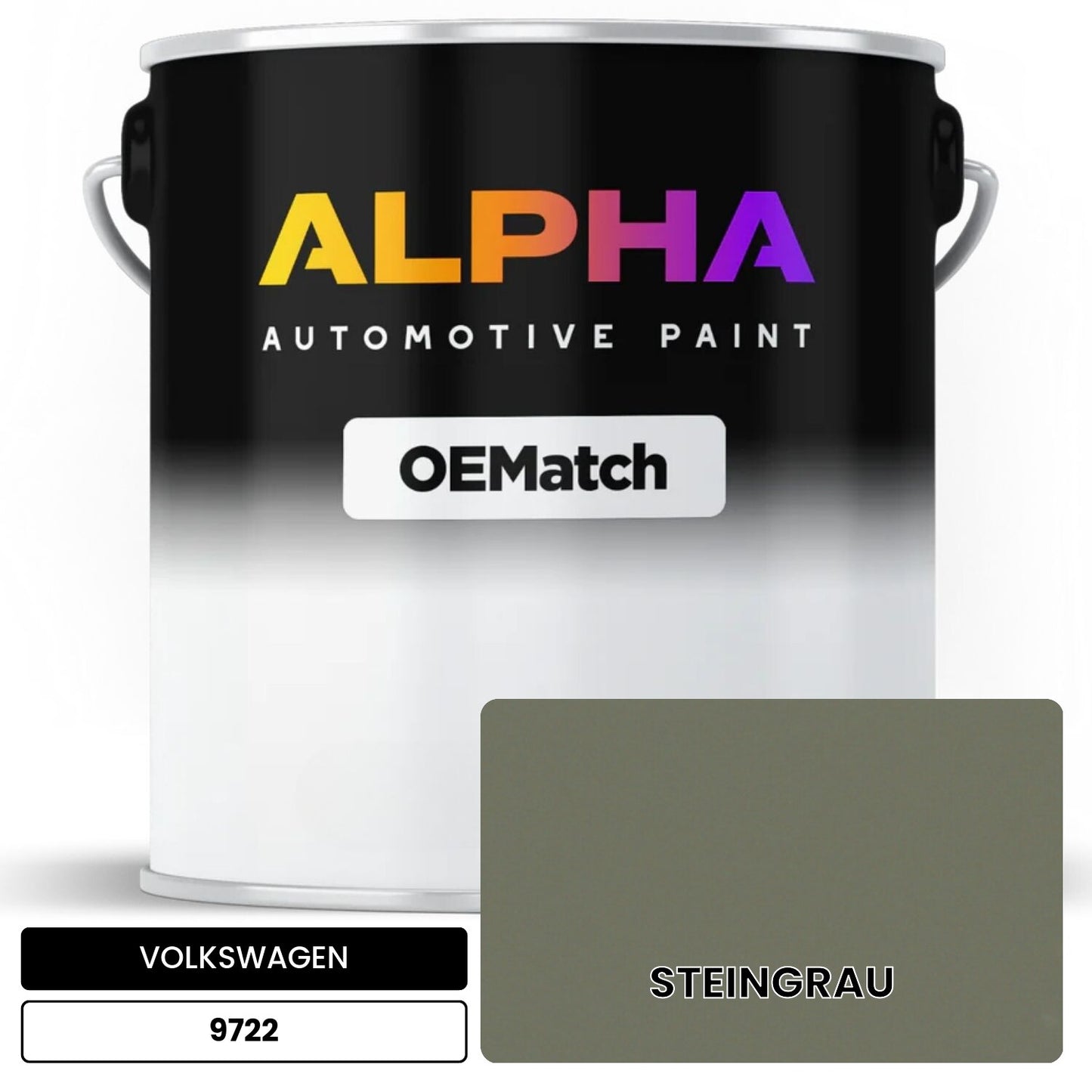 VOLKSWAGEN Stone Gray 9722 OEMatch Basecoat
