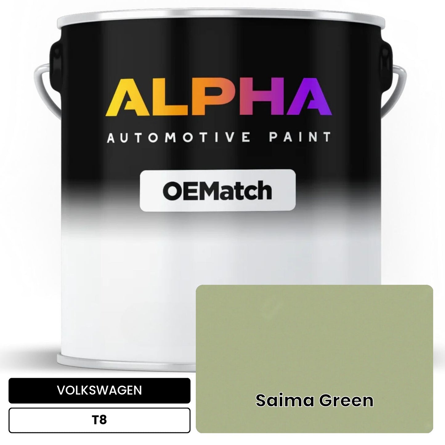 VOLKSWAGEN Saima Green T8 OEMatch Basecoat