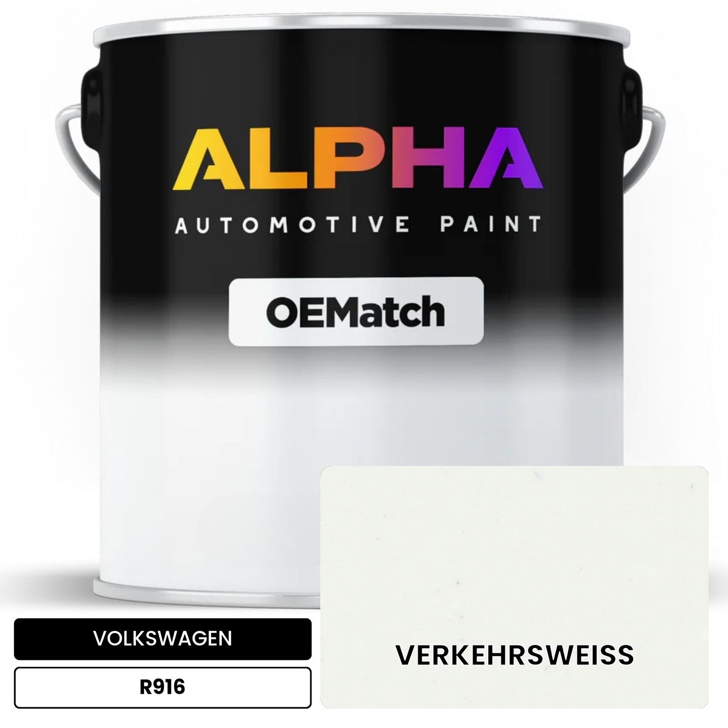 VOLKSWAGEN Traffic White R916 OEMatch Basecoat