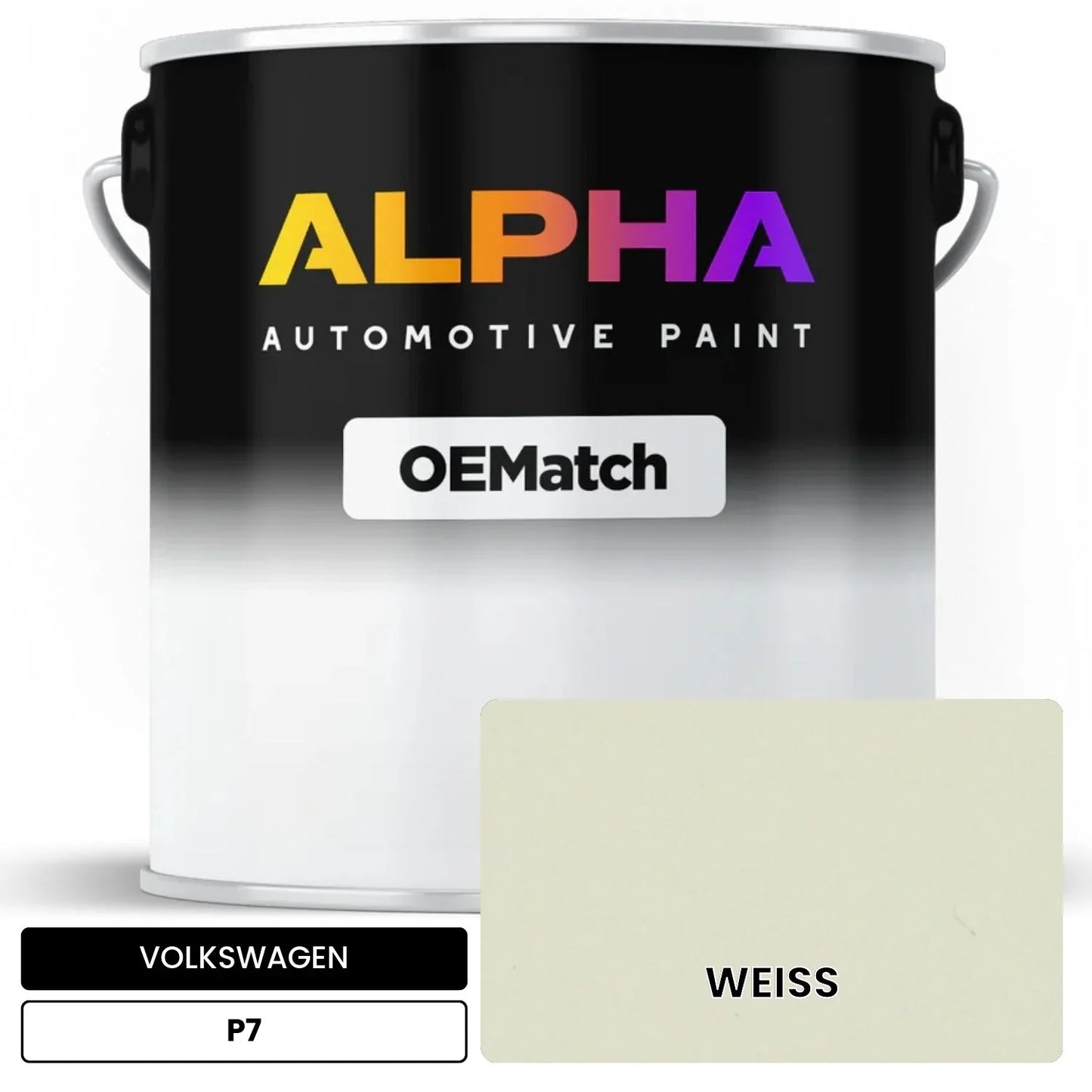 VOLKSWAGEN White P7 OEMatch Basecoat