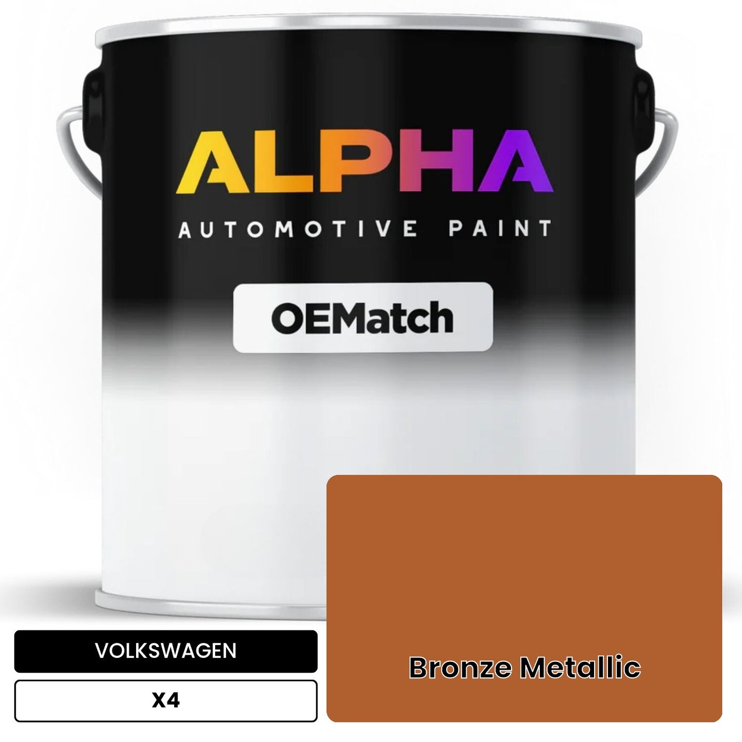 VOLKSWAGEN Bronze Metallic X4 OEMatch Basecoat